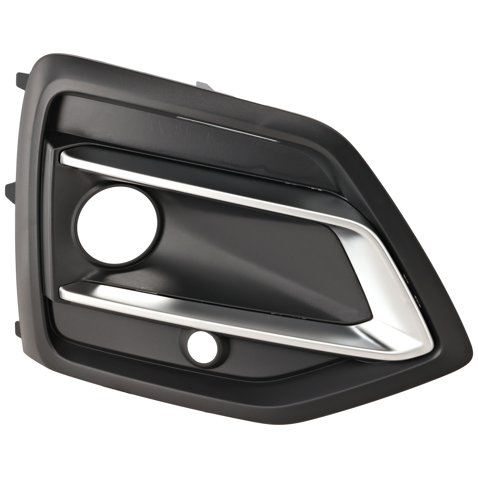 AM Q5-21-23 FOG LAMP MOLDING RH Side Textured Black Satin Nickle w o S Line Package SKU RA10770013 Partslink AU1039150 OEM 80A807680AFCOX