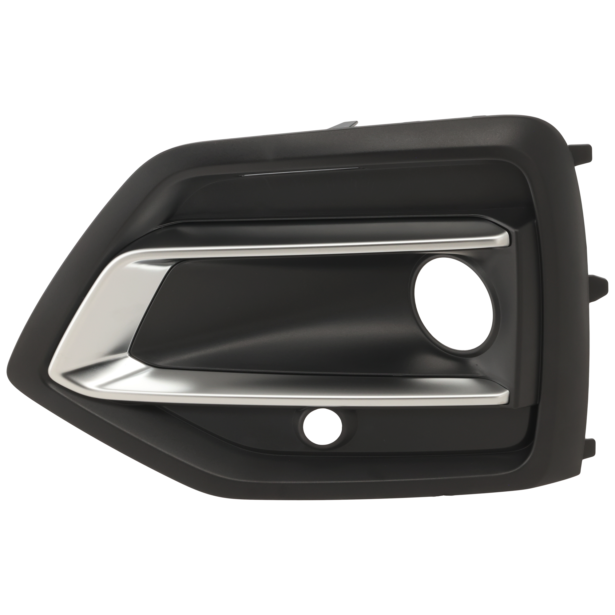 AM Q5-21-23 FOG LAMP MOLDING LH Side Textured Black Satin Nickle w o S Line Package SKU RA10770014 Partslink AU1038150 OEM 80A807679AFCOX