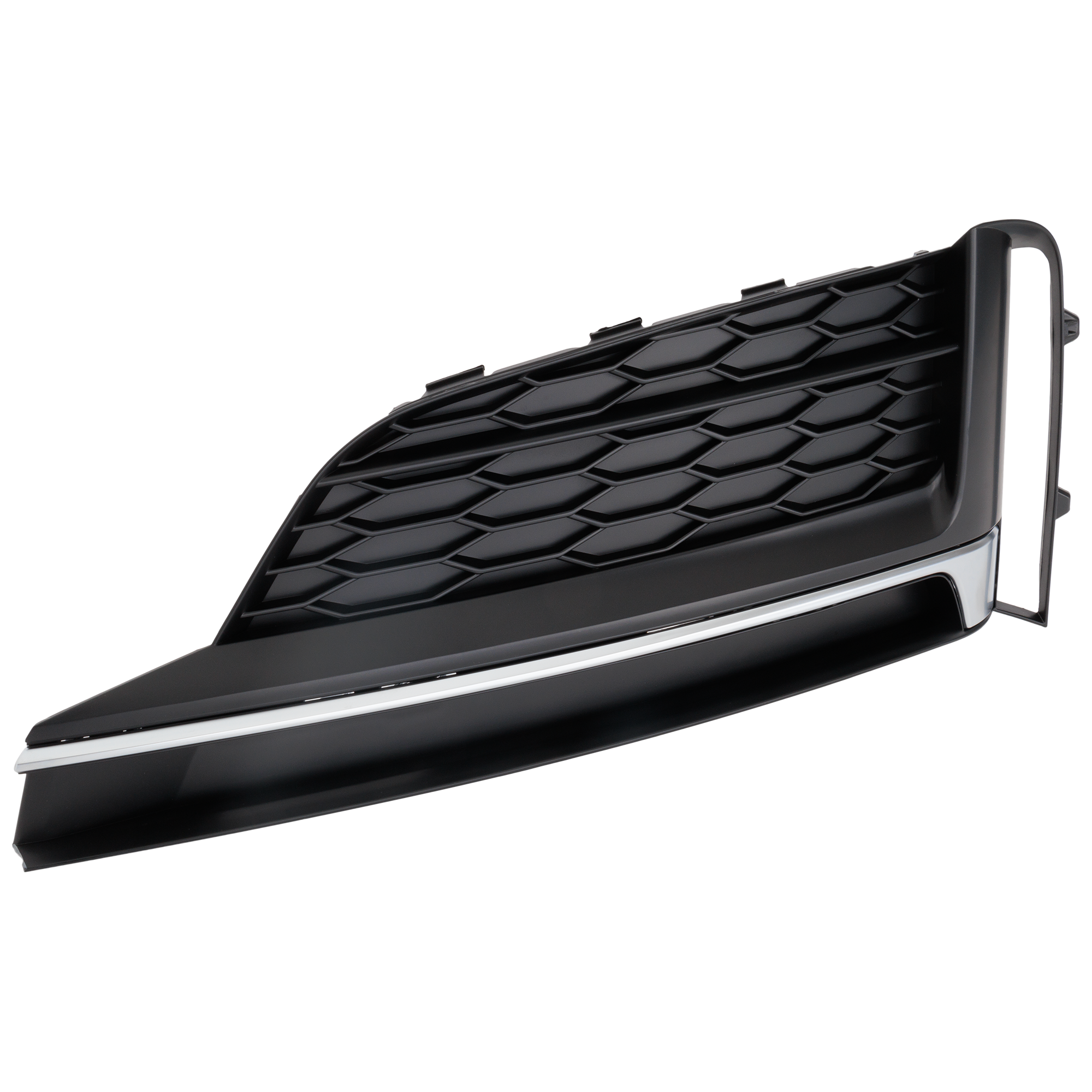 AM A5 QUATTRO A5 SPORTBACK 18-19 FOG LAMP COVER LH Black w Chrome Molding and S Line Package w o Adaptive Cruise Control SKU RA10770018 Partslink AU1038142 OEM 8W6807681FRU6