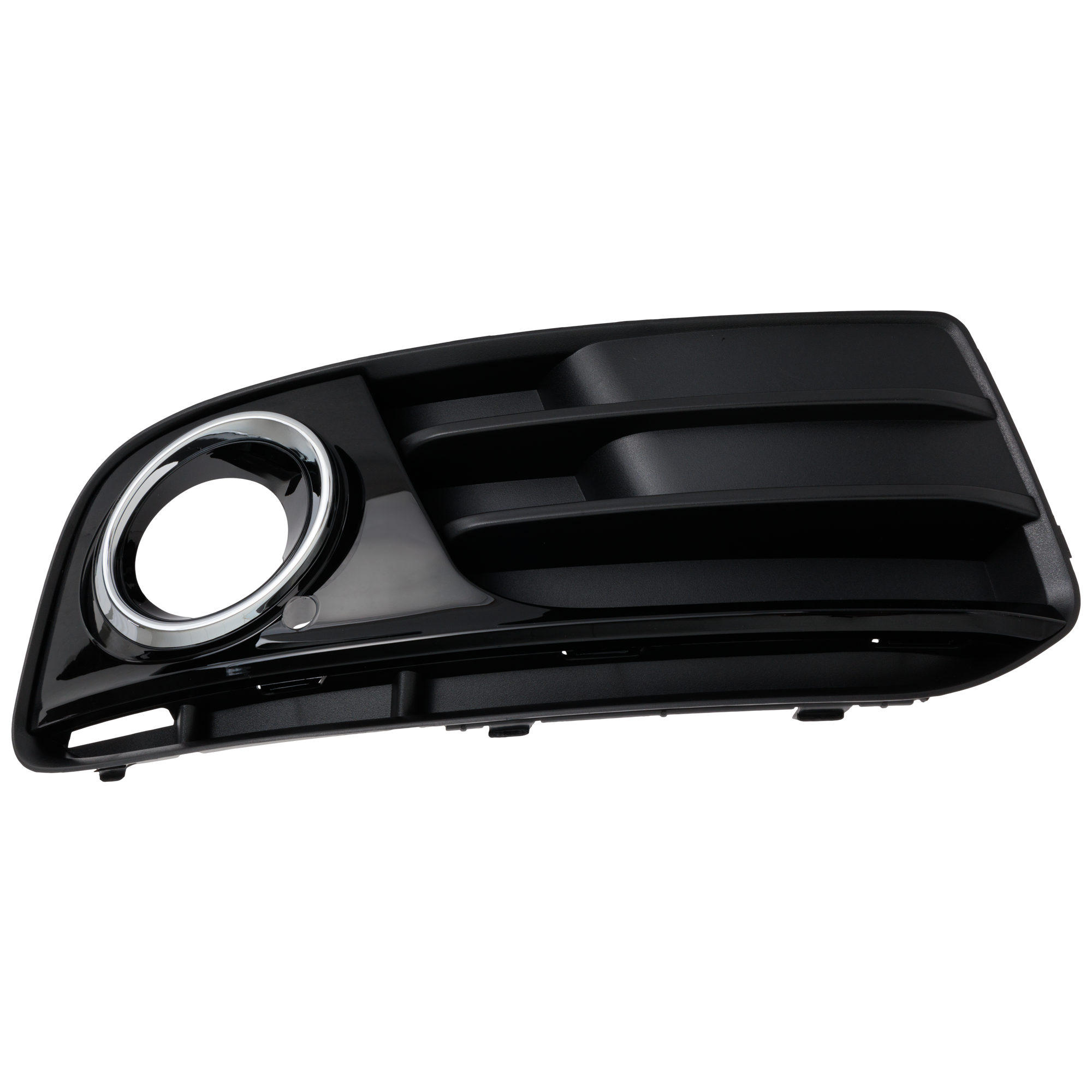 AM Q5-13-16 FOG LAMP MOLDING RH Outer Grille Black SKU RA10810005 Partslink AU1039123 OEM 8R0807682JBJI