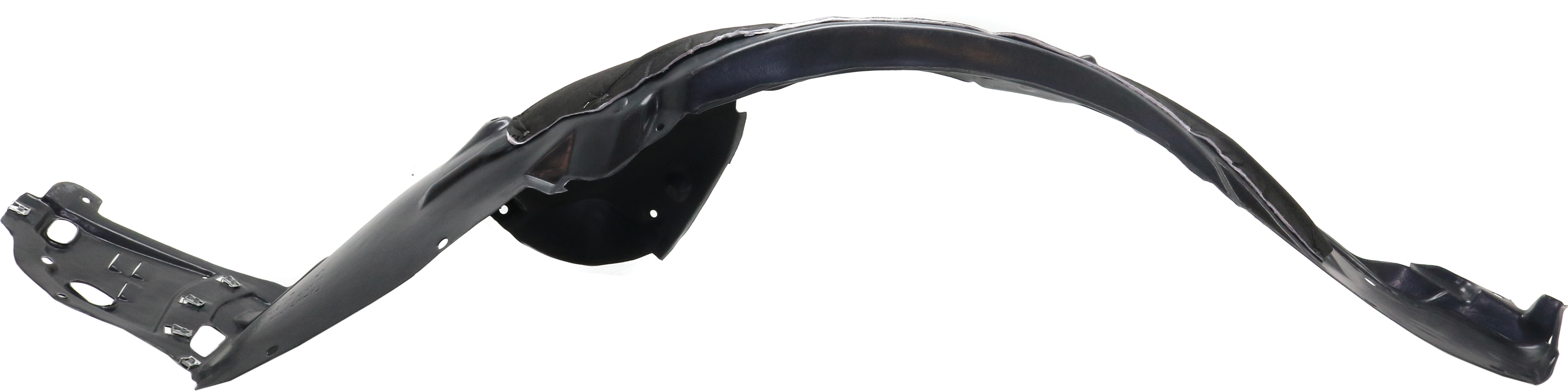 AM TLX 15-17 FRONT FENDER LINER LH Polyethylene Vacuum Form SKU RA22210022 Partslink AC1248136 OEM 74150TZ3A00 PFM