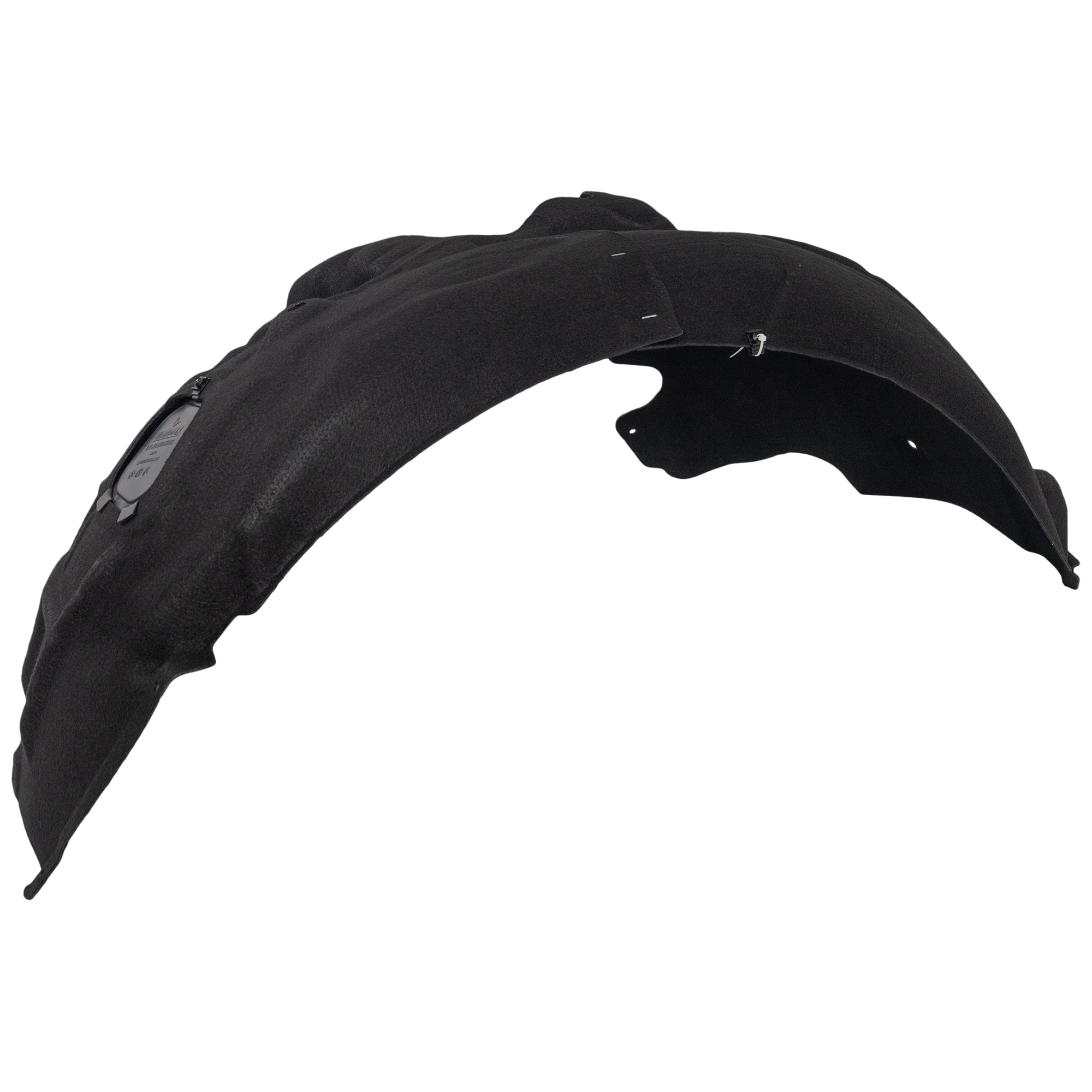 AM A6 S6-12-17 FRONT FENDER LINER LH Rear Section Heated Form w o Insulation Foam To 6-6-16 SKU RA22210074 Partslink AU1248126 OEM 4G0821133D PFM