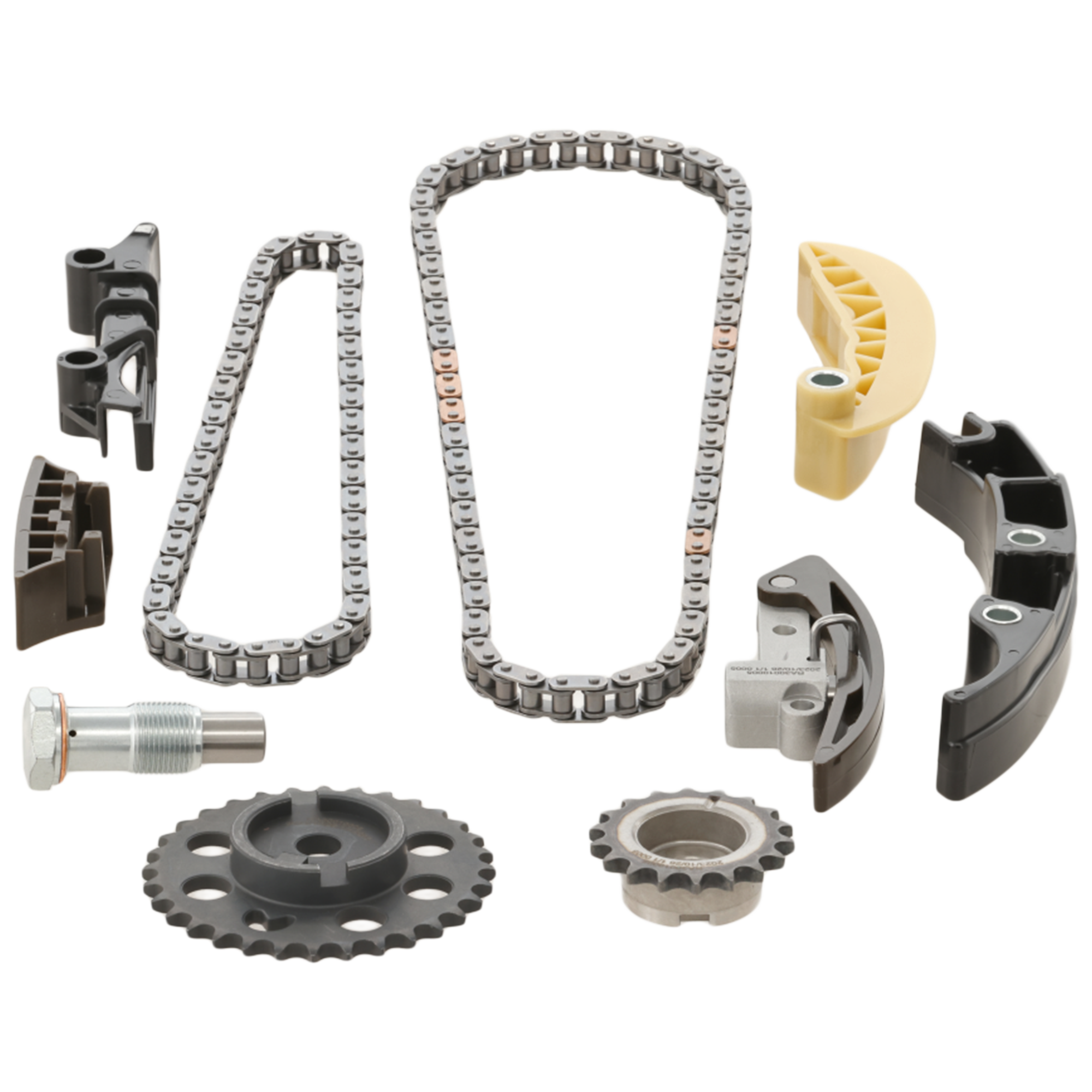 AM A3 QUATTRO 06-08 GOLF 02-05 TIMING CHAIN KIT 3.2L Eng. 6 Cyl w o VVT Cam Gear s SKU RA30010005