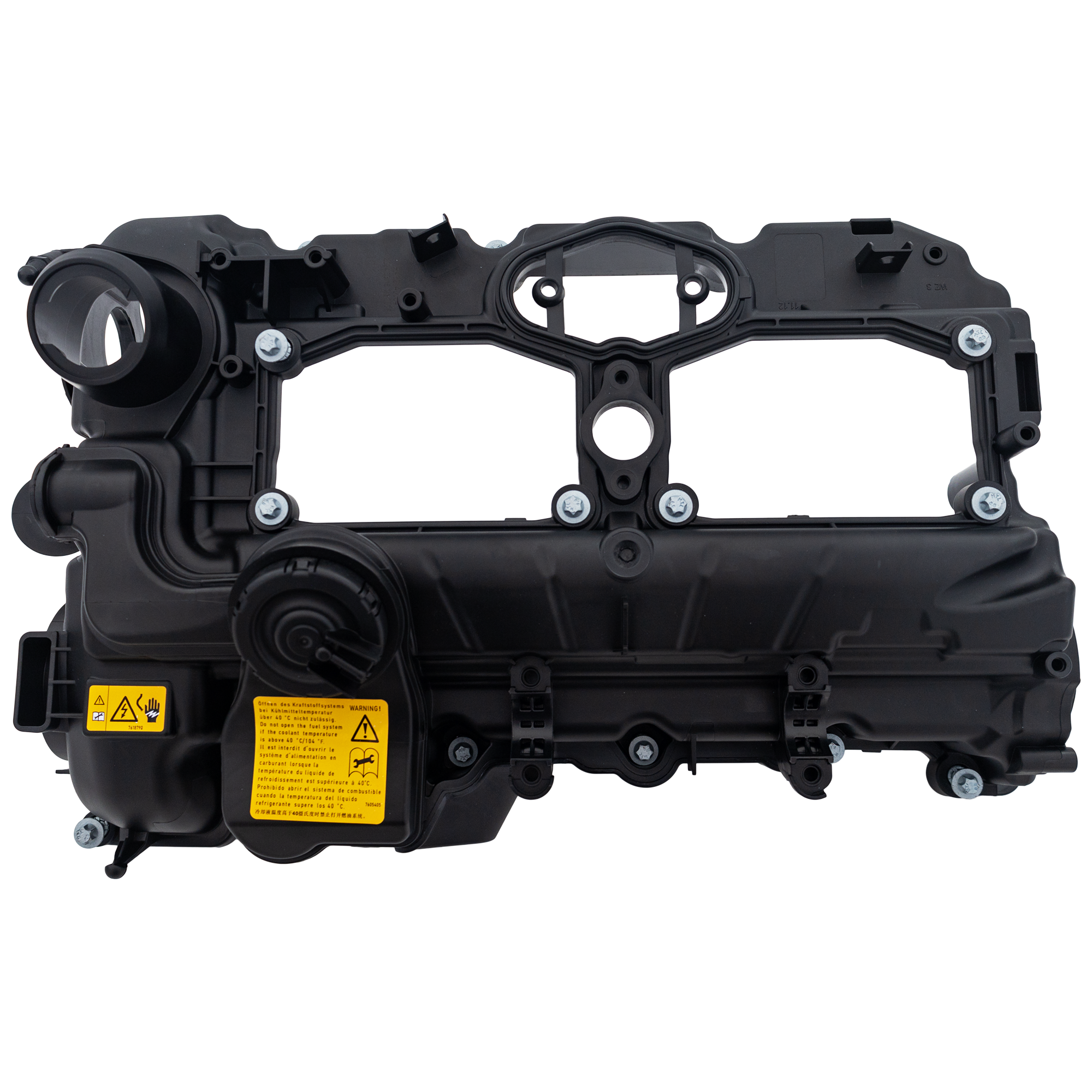 AM 328I 12-12-428I 14-16 VALVE COVER w Bolts and Gasket Black Plastic SKU RA32040004 OEM 11127633630