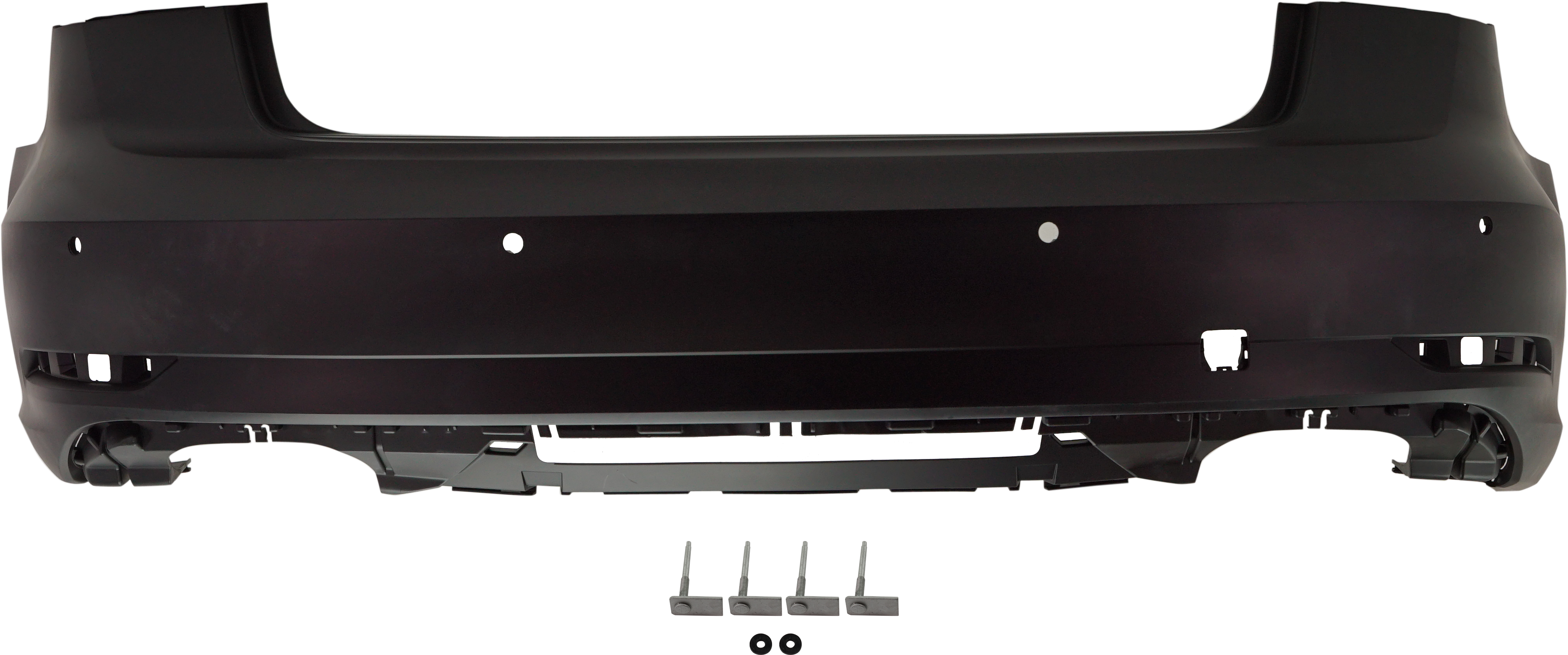 AM A3-17-20 REAR BUMPER COVER Primed w Parking Aid Sensor Parallel Park Assist Sensor Holes Conv w o S Line Pkg Sdn SKU RA76010026P Partslink AU1100245 OEM 8V5807067GGRU