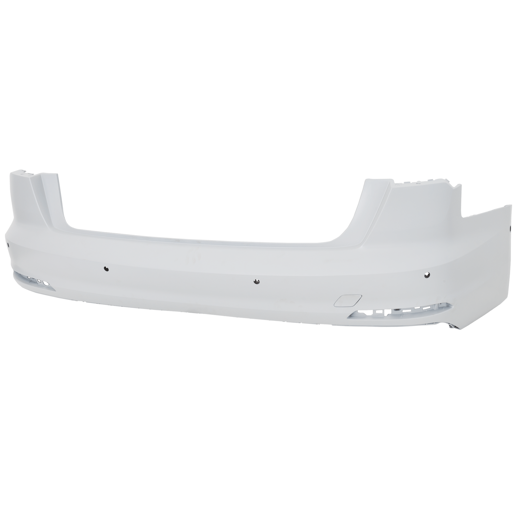 AM A6 QUATTRO 19-23 REAR BUMPER COVER Primed w o S Line Pkg w Parallel Park Assist Sensor Holes SKU RA76010039P Partslink AU1100259 OEM 4K5807067BGRU