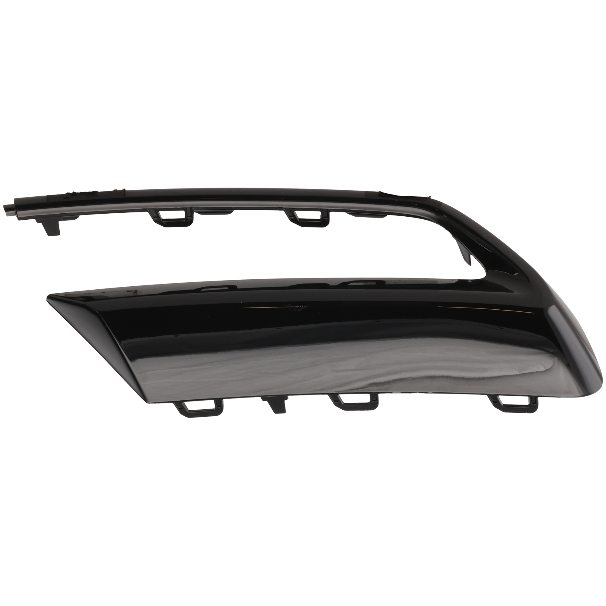 AM Q5-21-23 REAR BUMPER MOLDING RH Spoiler Trim Gloss Black w o S Line Package SKU RA76350019 Partslink AU1147101 OEM 80A853054T94