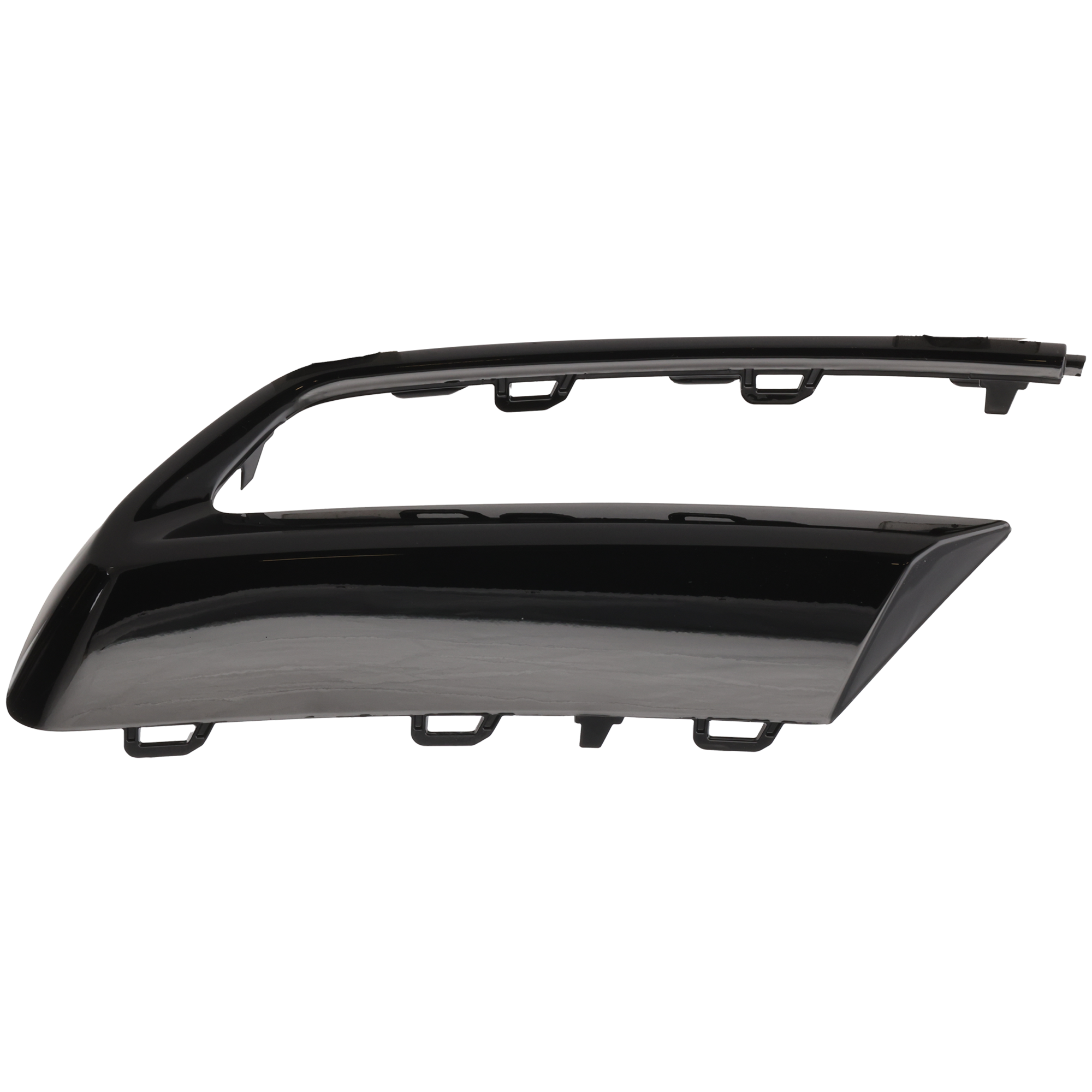 AM Q5-21-23 REAR BUMPER MOLDING LH Spoiler Trim Gloss Black w o S Line Package SKU RA76350020 Partslink AU1146101 OEM 80A853053T94
