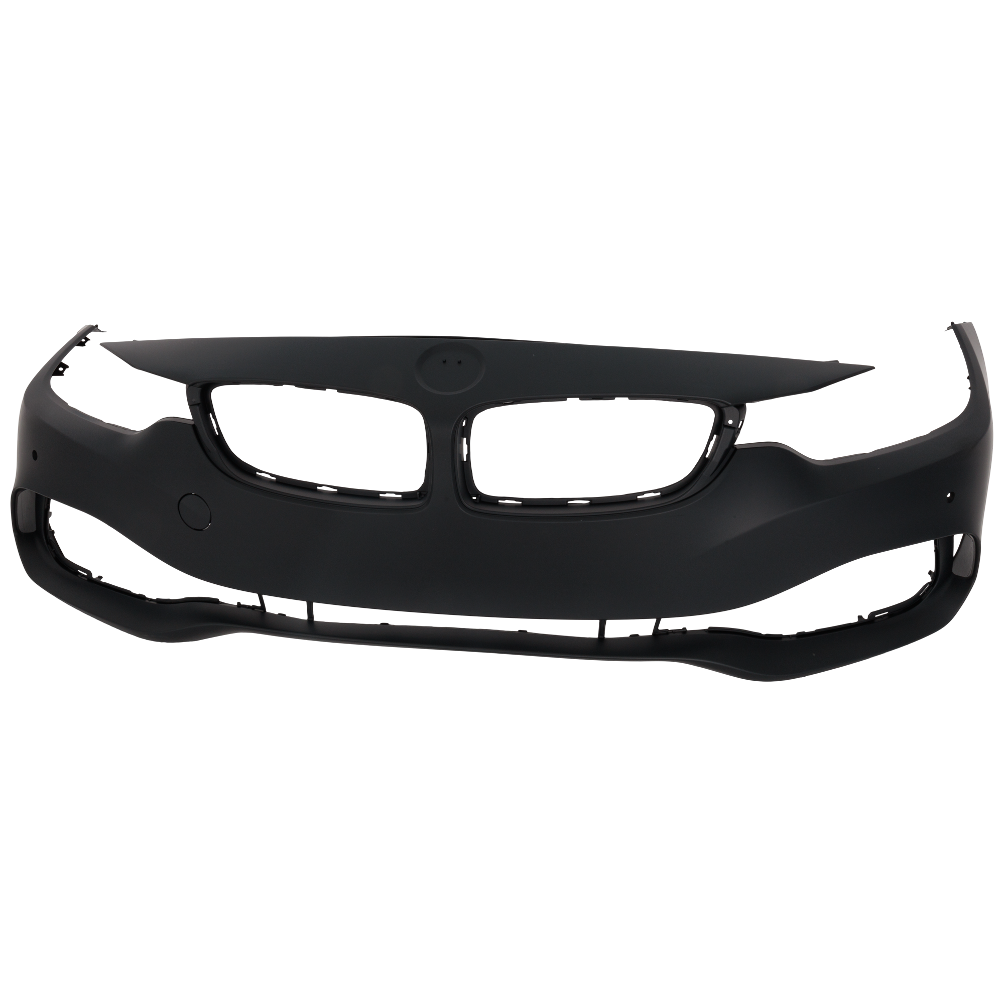 AM 4 SERIES 14-17 FRONT BUMPER COVER Primed w o M Sport Pkg Convertible Coupe w o HLW and IPAS Holes w PDC Sensor and Cam Holes SKU RB01030011P Partslink BM1000384 OEM 51117363279