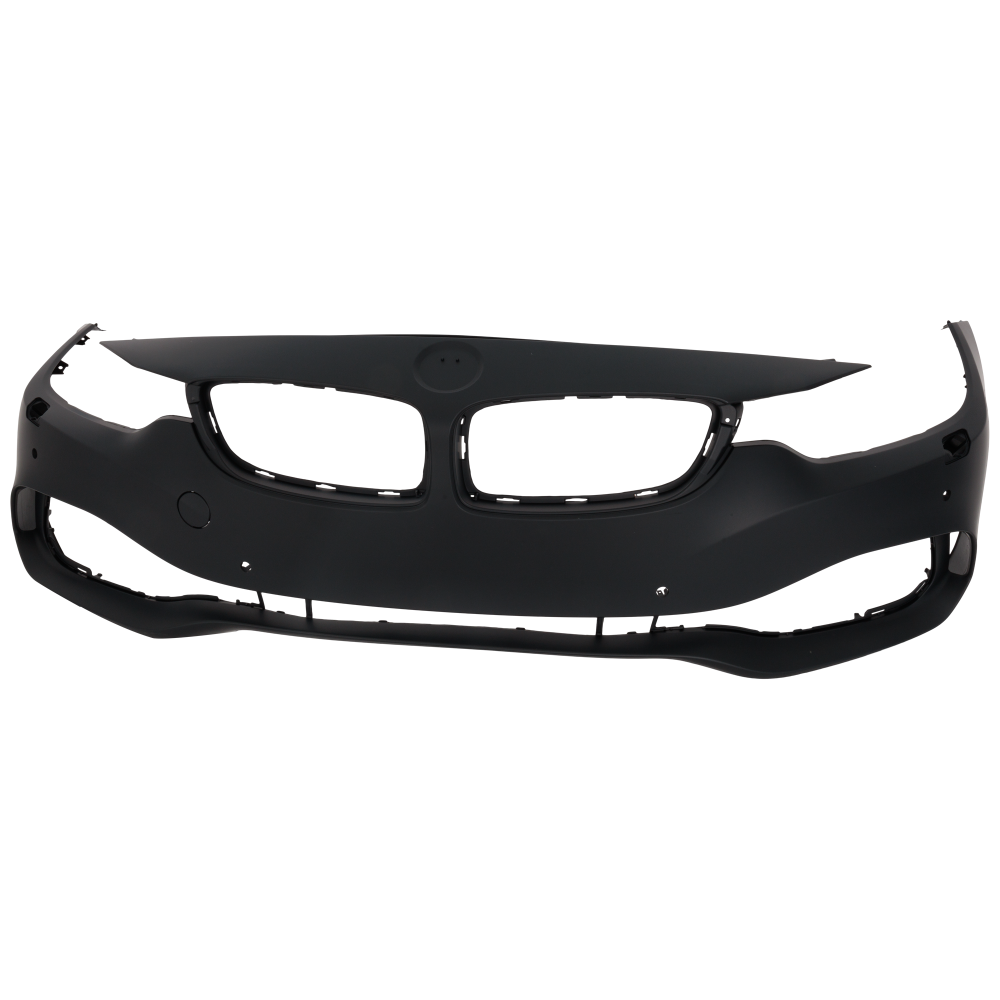 AM 4 SERIES 14-17 FRONT BUMPER COVER Prmd w o M Sport Pkg w HLW and PDC Holes w o IPAS Holes Conv Cpe SKU RB01030012P Partslink BM1000388 OEM 51117363283