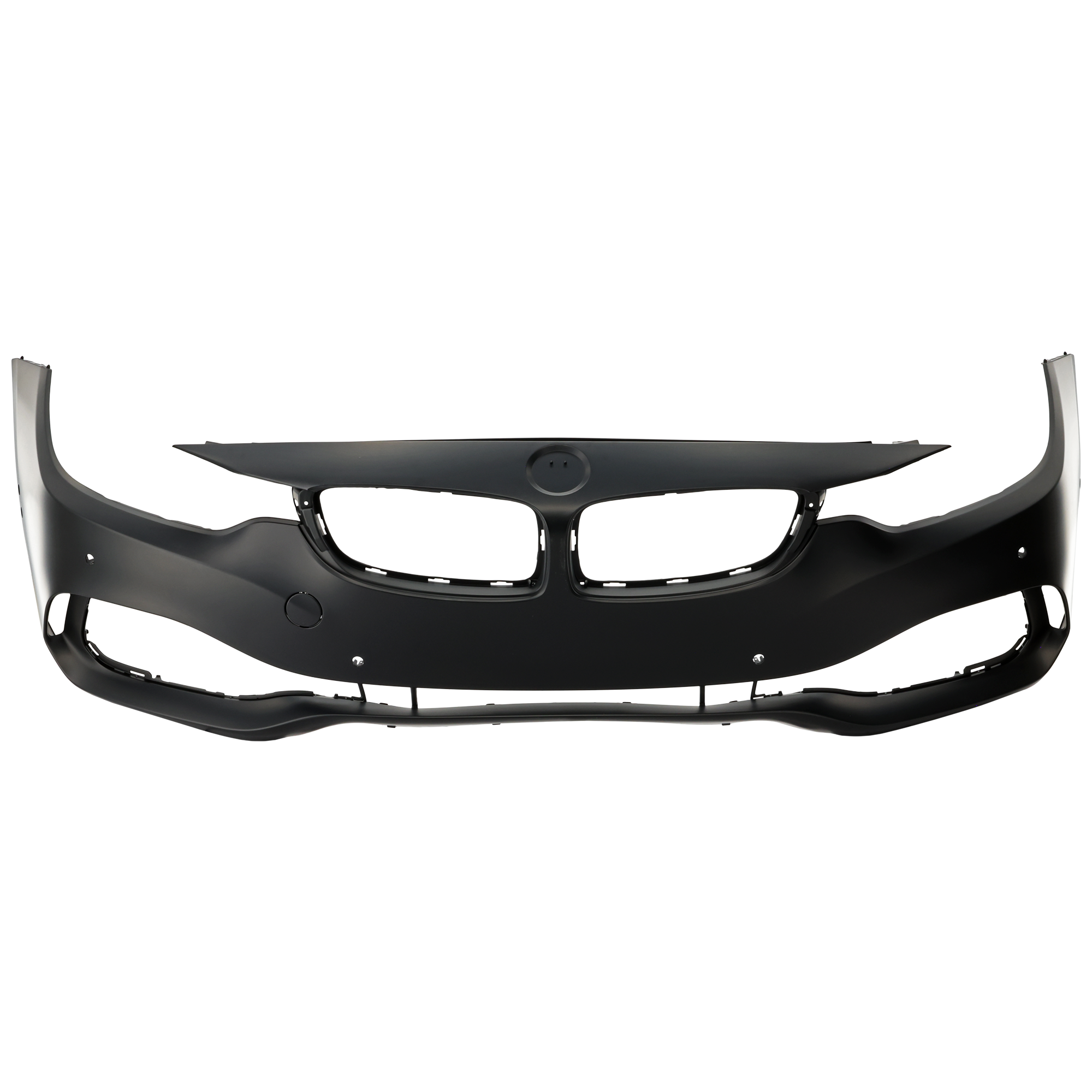 AM 4 SERIES 14-17 FRONT BUMPER COVER Primed w o M Sport Pkg Convertible Coupe w o HLW Hole w PDC Sensor IPAS and Cam Holes CAPA SKU RB01030013PQ Partslink BM1000385C OEM 51117363280