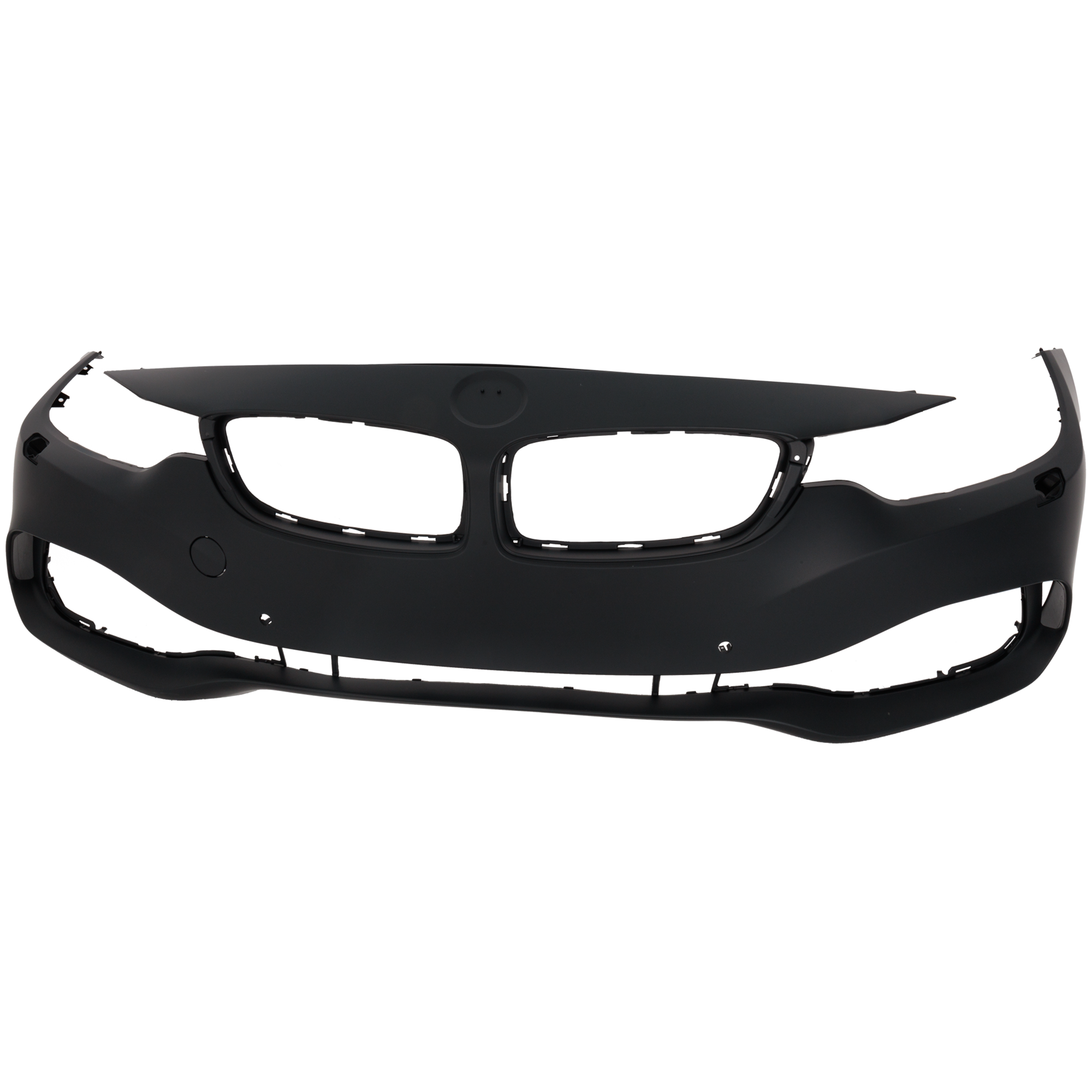 AM 4 SERIES 14-17 FRONT BUMPER COVER Primed w o M Sport Pkg Convertible Coupe w HLW PDC Sensor and IPAS Holes w o Cam Holes CAPA SKU RB01030014PQ Partslink BM1000387C OEM 51117363282