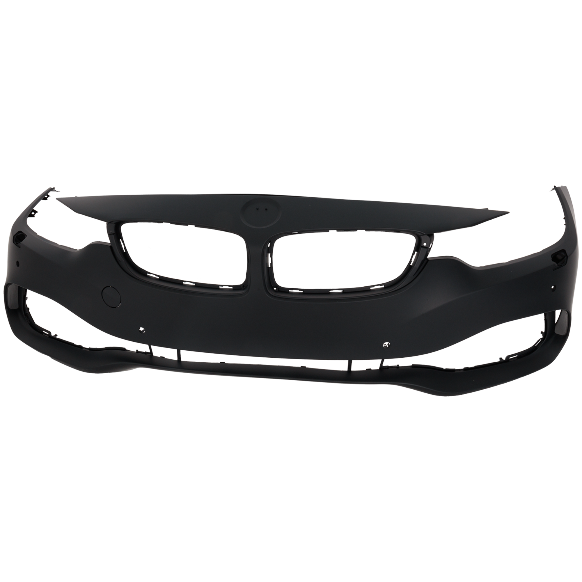 AM 4 SERIES 14-17 FRONT BUMPER COVER Primed w o M Sport Pkg Convertible Coupe w HLW PDC Sensor IPAS and Cam Holes CAPA SKU RB01030015PQ Partslink BM1000386C BM1000478C OEM 51117363281