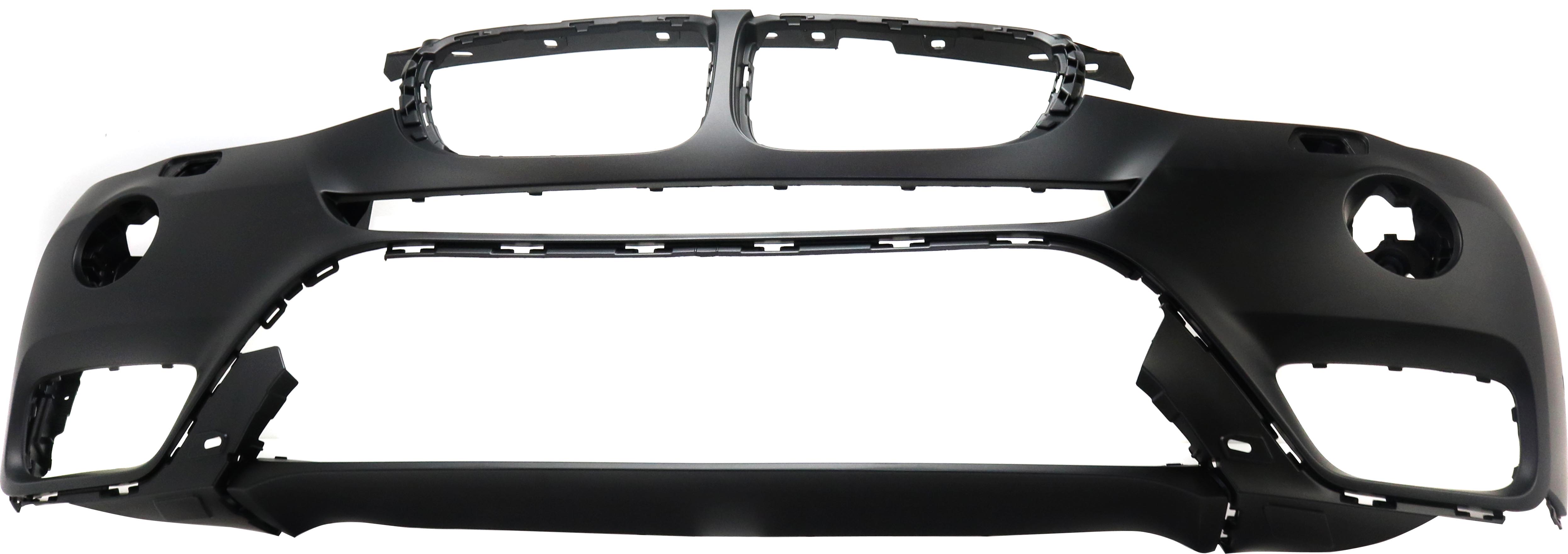AM X3-15-17 FRONT BUMPER COVER Primed w o M Package w o Fog Light Holes Surround View w Park Assist Sensor Holes CAPA SKU RB01030016PQ Partslink BM1000349C OEM 51117389898