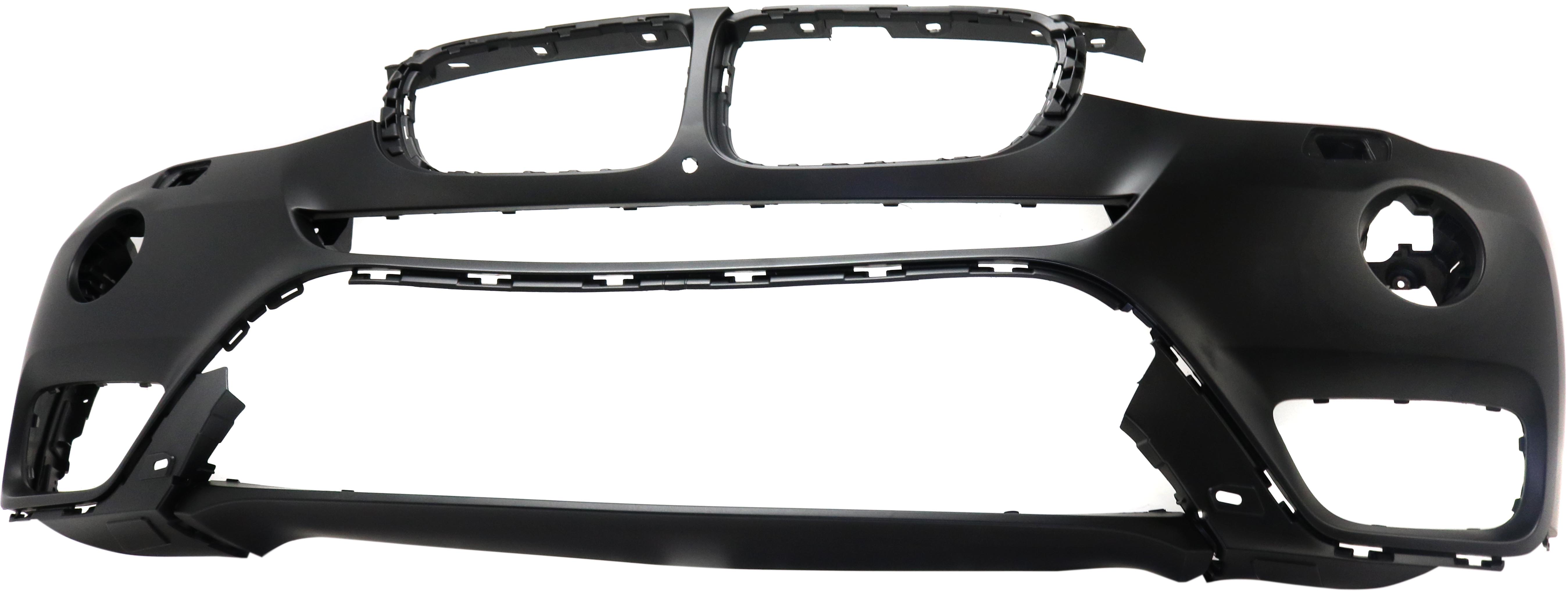 AM X3-15-17 FRONT BUMPER COVER Primed w o M Package w o Fog Light and Park Assist Sensor Holes w Surround View CAPA SKU RB01030017PQ Partslink BM1000348C OEM 51117389900