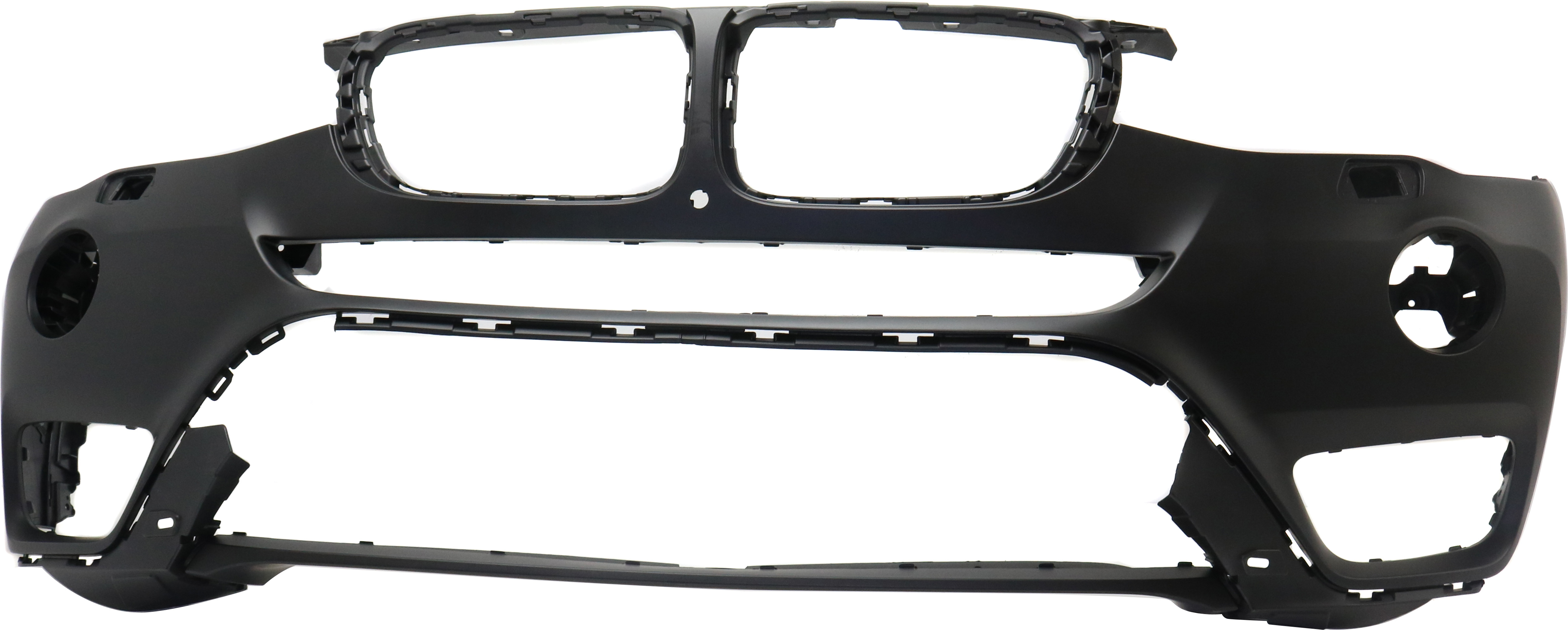 AM X3-15-17 FRONT BUMPER COVER Primed w o M Package w Fog Light Holes w o Surround View and Park Assist Sensor Holes CAPA SKU RB01030029PQ Partslink BM1000351C OEM 51117389897
