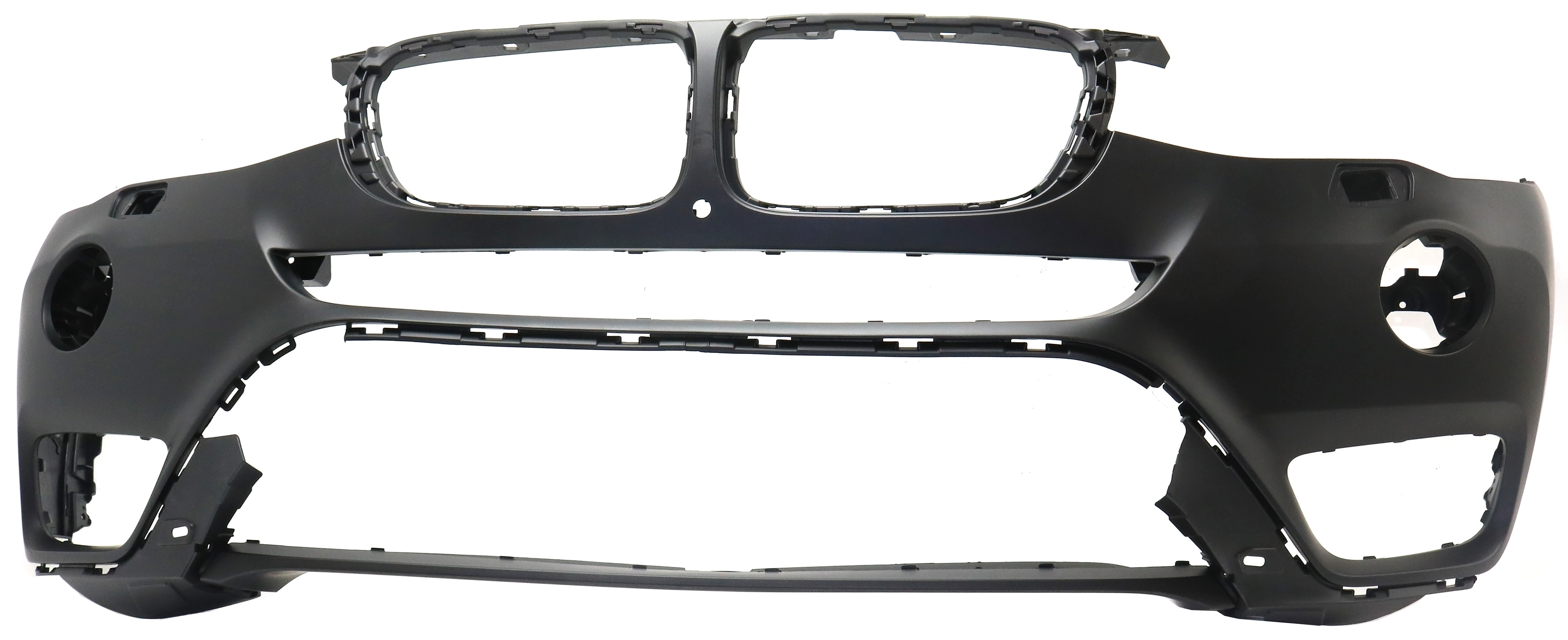 AM X3-15-17 FRONT BUMPER COVER Primed w o M Package w Fog Light Holes w o Surround View and Park Assist Sensor Holes SKU RB01030029P Partslink BM1000351 OEM 51117389897