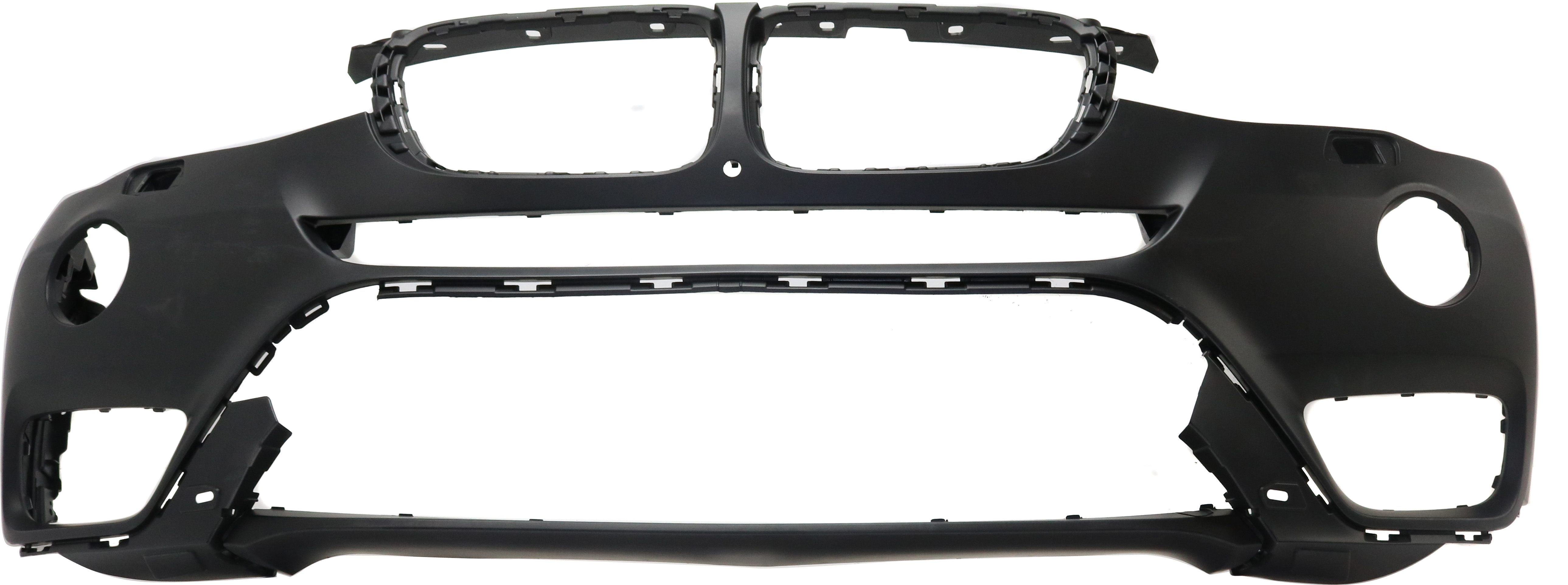 AM X3-15-17 FRONT BUMPER COVER Primed w o M Package w Fog Light Holes Surround View Park Assist Sensor Holes CAPA SKU RB01030030PQ Partslink BM1000354C OEM 51117389903