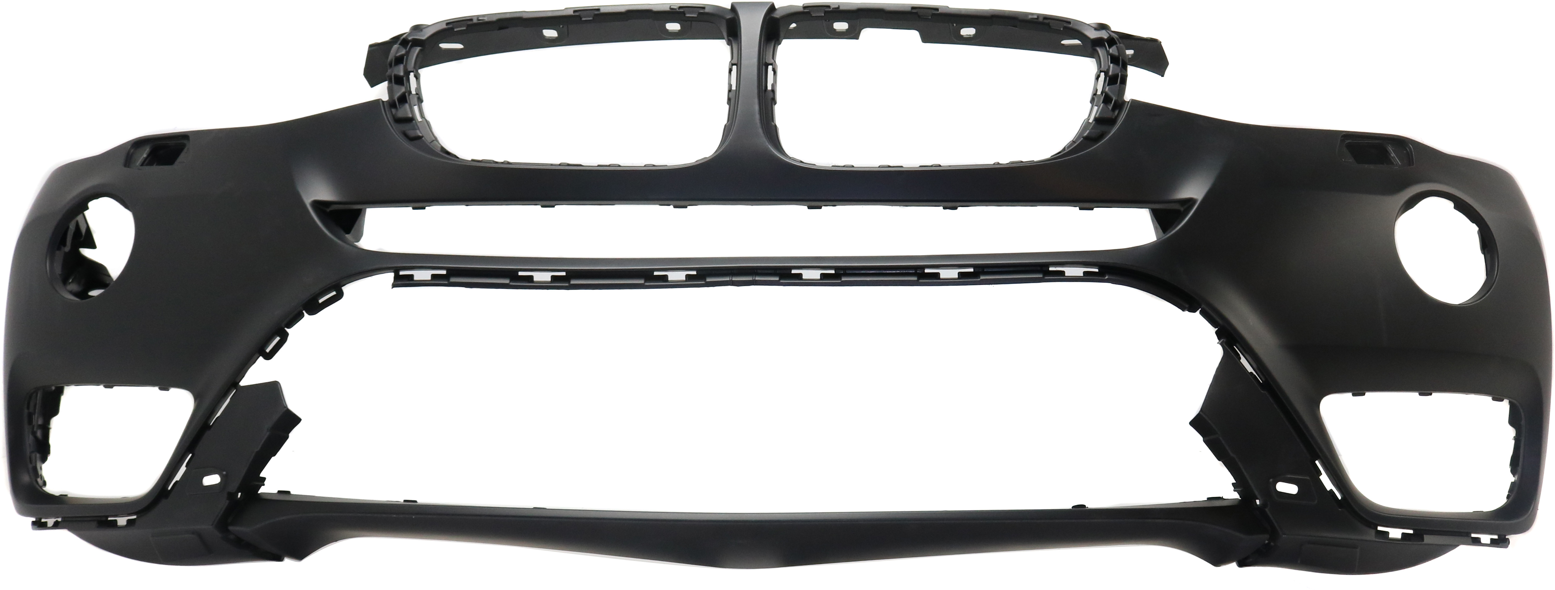 AM X3-15-17 FRONT BUMPER COVER Primed w o M Package w Fog Light Holes w o Surround View w Park Assist Sensor Holes CAPA SKU RB01030031PQ Partslink BM1000353C OEM 51117389899