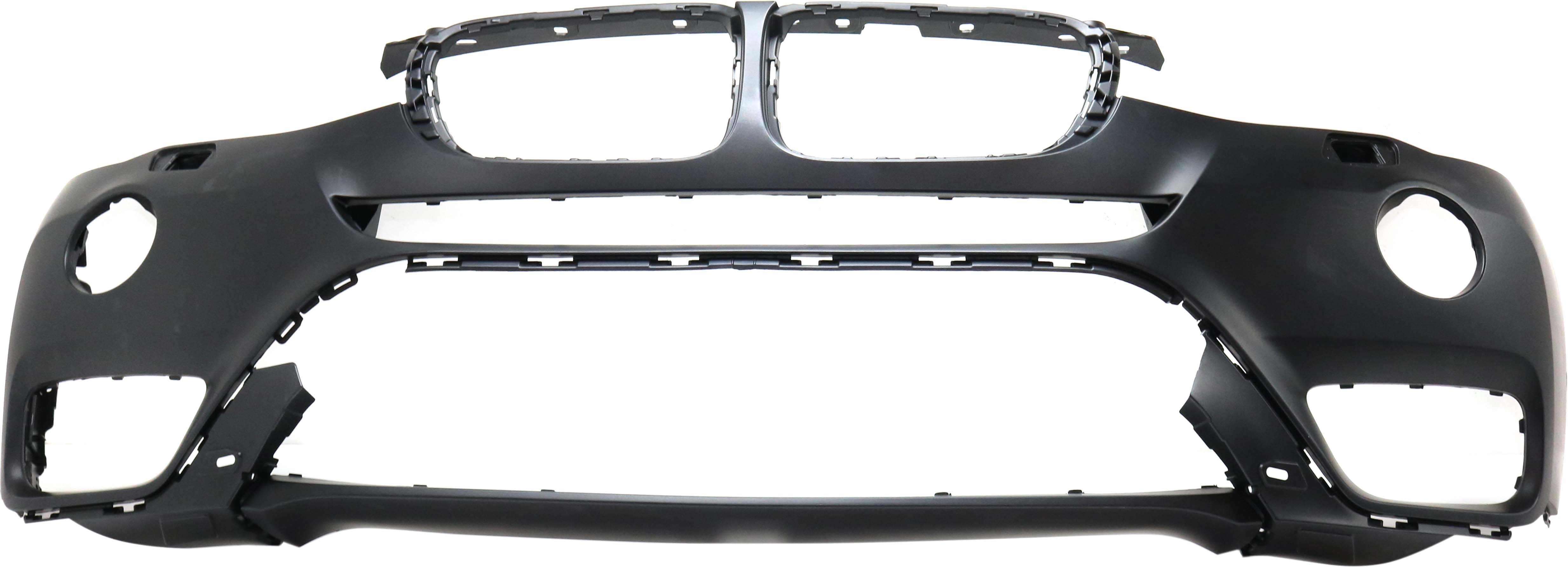 AM X3-15-17 FRONT BUMPER COVER Primed w o M Package w o Fog Light Holes Park Assist Sensor Holes Surround View CAPA SKU RB01030033PQ Partslink BM1000347C OEM 51117389896