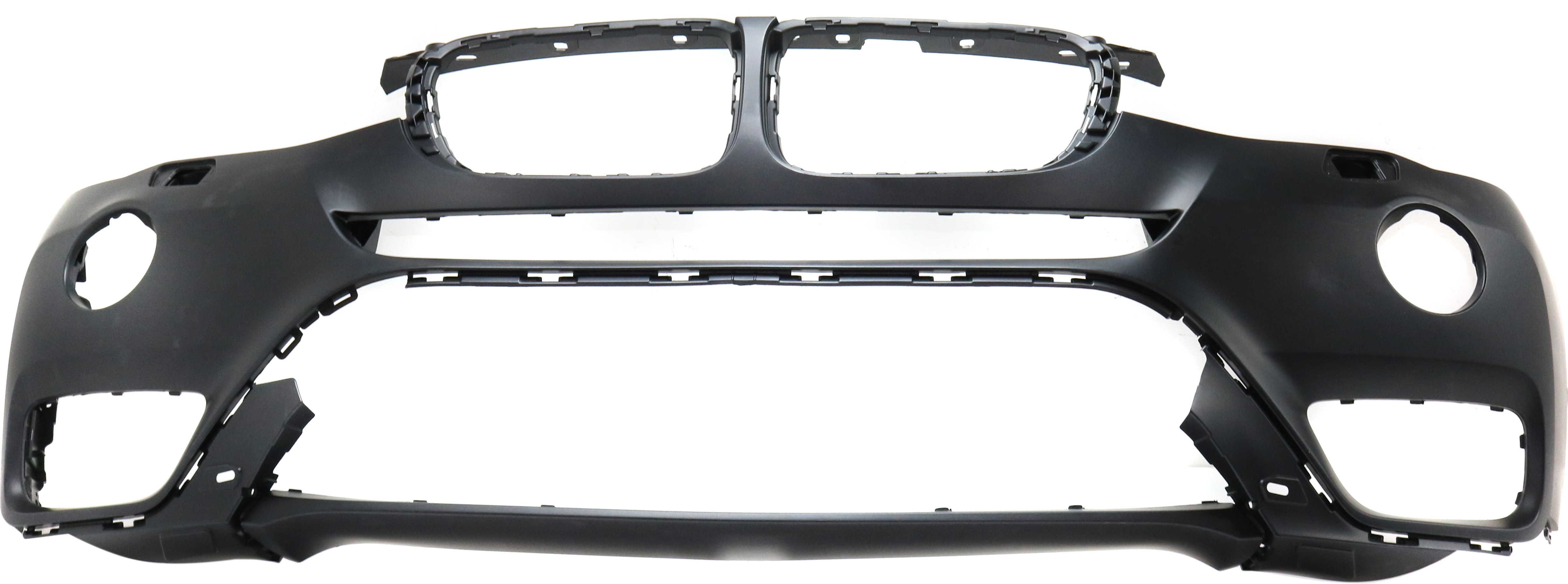 AM X3-15-17 FRONT BUMPER COVER Primed w o M Package w o Fog Light Holes Park Assist Sensor Holes Surround View SKU RB01030033P Partslink BM1000347 OEM 51117389896