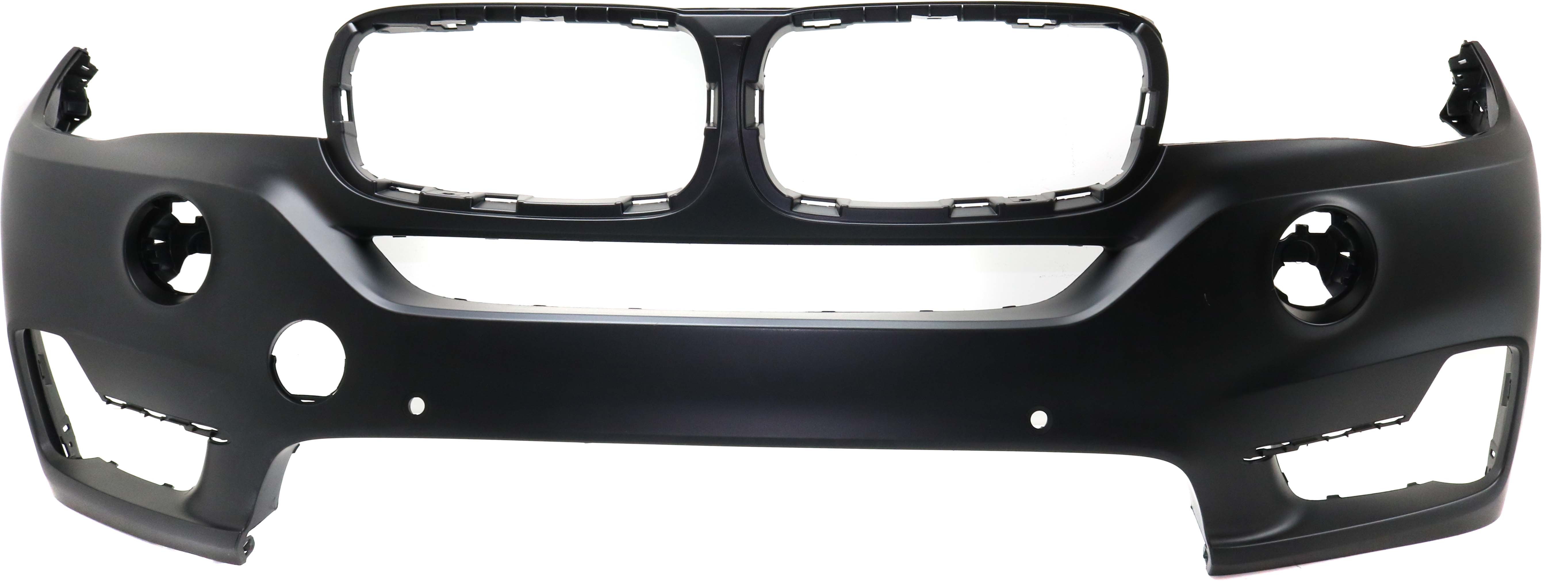 AM X5-14-18 FRONT BUMPER COVER Prmd w o M Sport Pkg w o IPAS HLW LED FL Holes Night Vision Surround View CAPA SKU RB01030040PQ Partslink BM1000392C OEM 51117378596