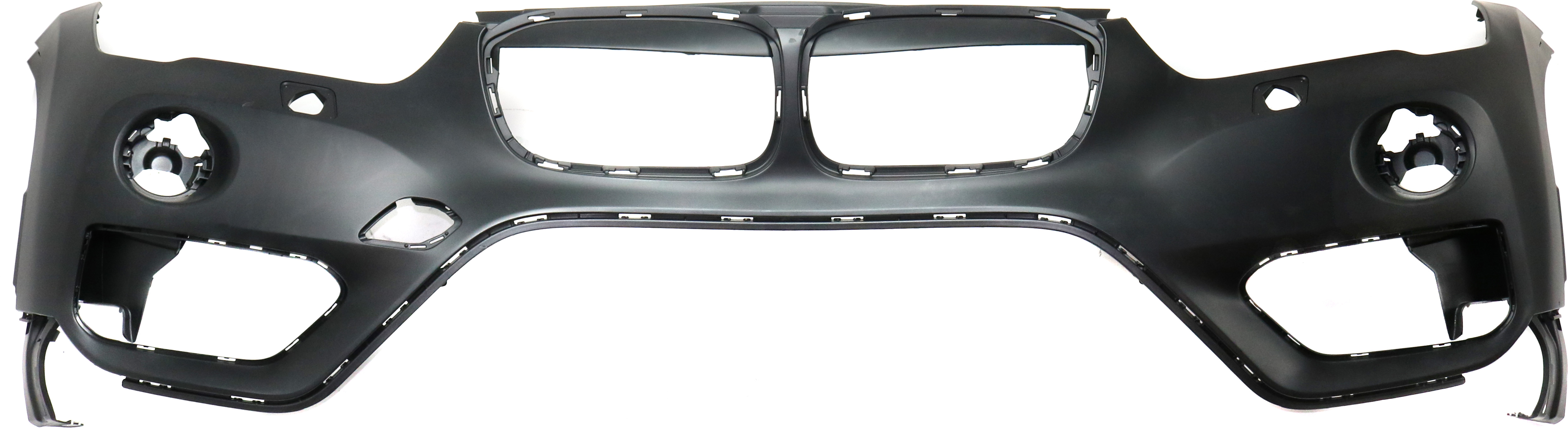 AM X1-16-19 FRONT BUMPER COVER Upper Primed w o M Pkg and Park Distance Control Sensor Holes w Headlight Washer Holes SKU RB01030055P Partslink BM1014102 OEM 51117453565