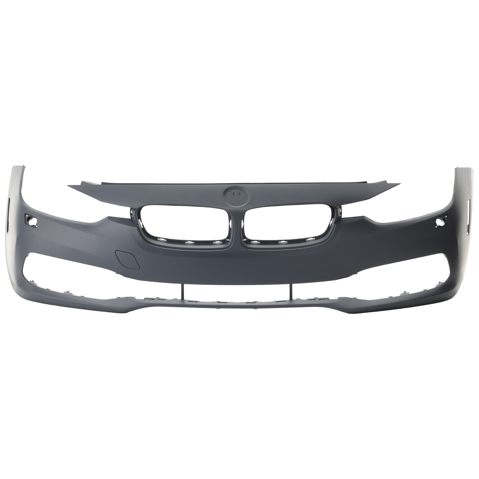 AM 3 SERIES 16-19 FRONT BUMPER COVER Primed Luxury Line w o M Sport Package w Headlight Washer Holes Sdn 16-18 Wgn SKU RB01030072P Partslink BM1000428 OEM 51117445133