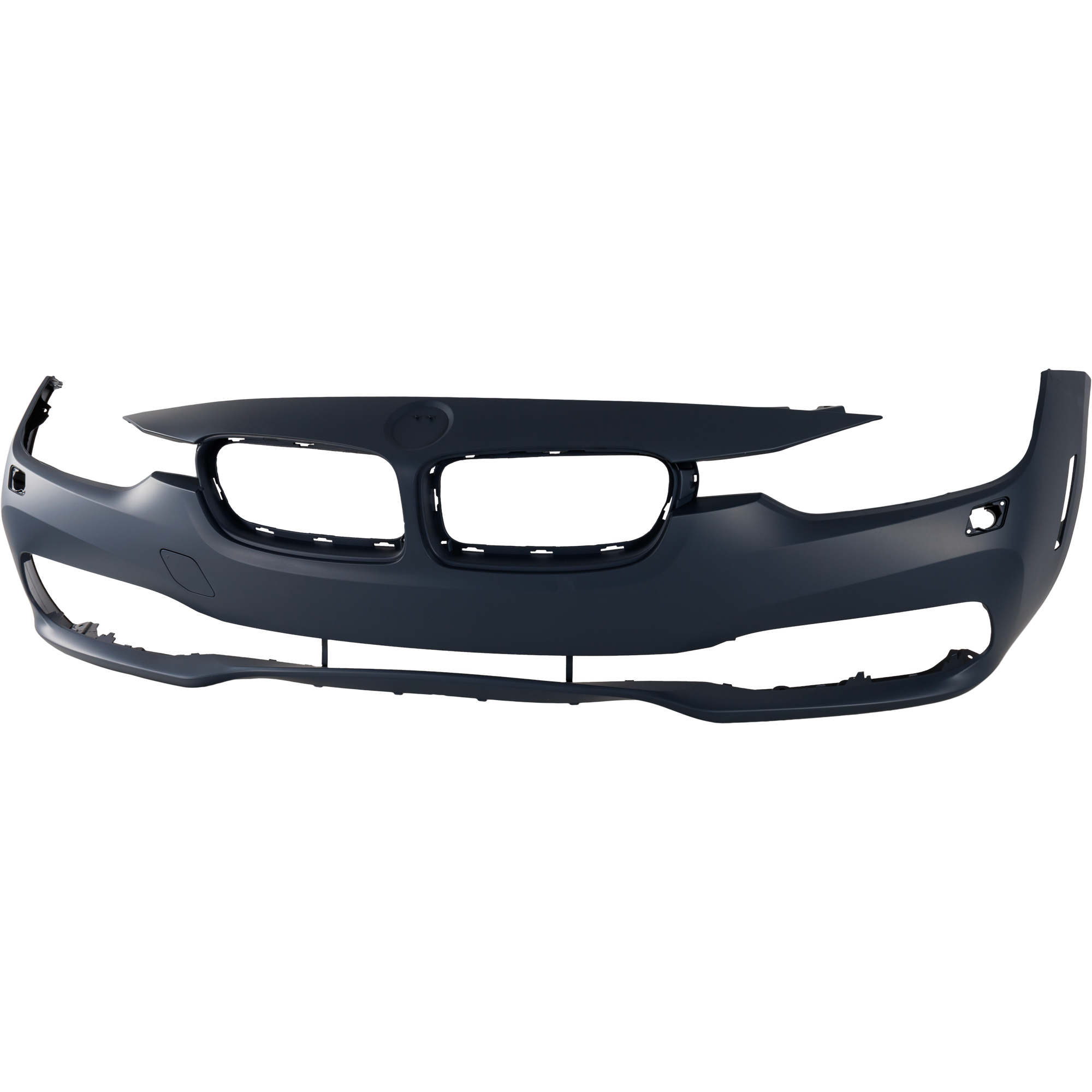 AM 3 SERIES 16-19 FRONT BUMPER COVER Primed Standard Modern Line w o M Sport Pkg w Headlight Washer Holes Sdn 16-18 Wgn SKU RB01030074P Partslink BM1000426 OEM 51117445106