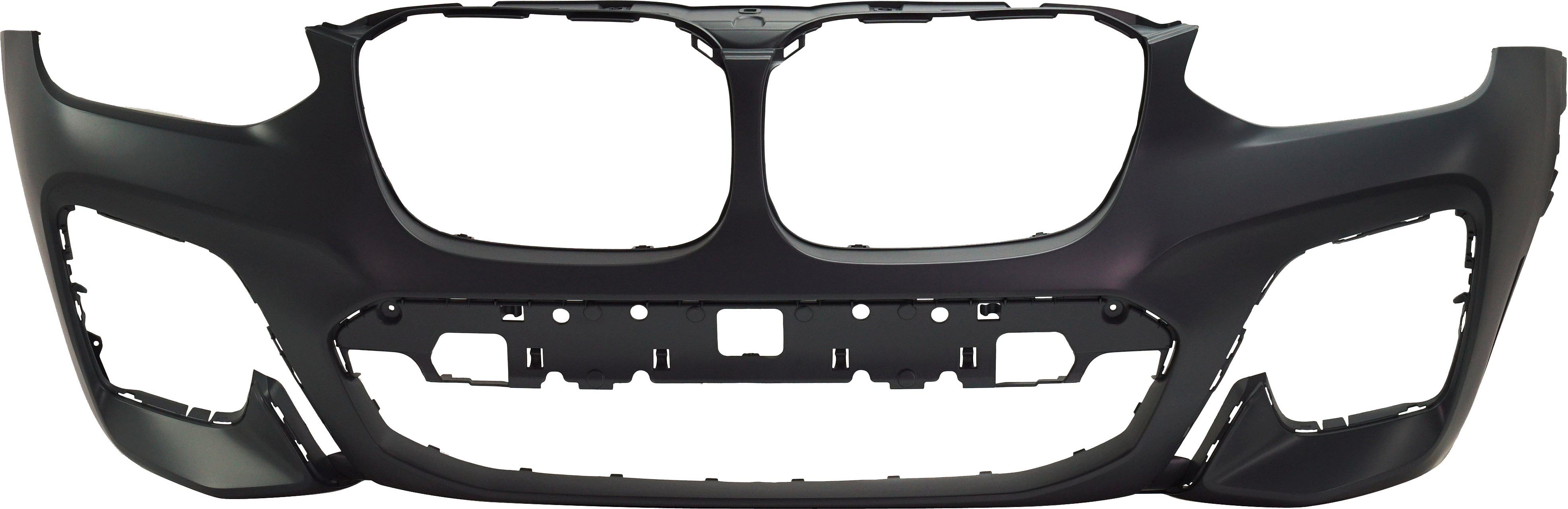 AM X3-18-21 FRONT BUMPER COVER 30i M40i Models w M Sport Pkg w o Park Assist Sensor Holes SKU RB01030075P Partslink BM1000497 OEM 51118091988