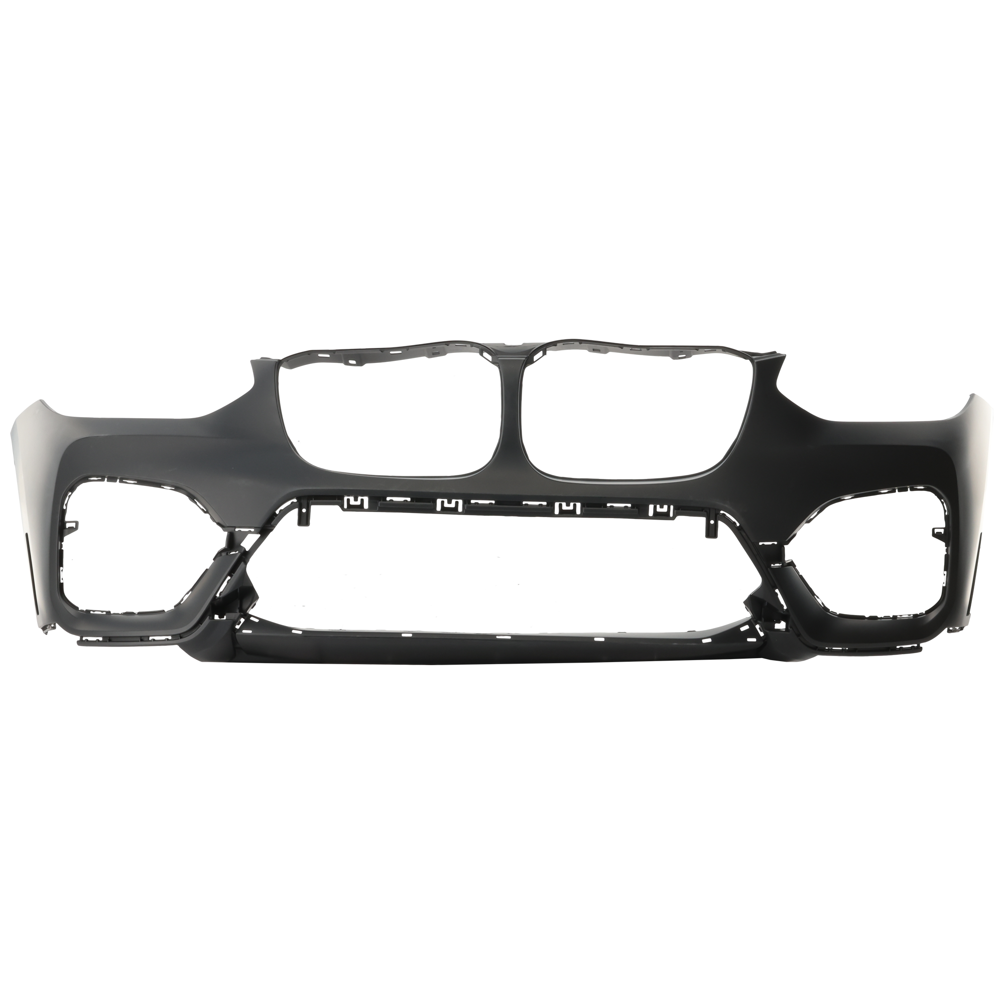 AM X3-18-21 FRONT BUMPER COVER Primed 30i Models Luxury Line w o M Sport Pkg w o Park Assist Sensor Holes CAPA SKU RB01030084PQ Partslink BM1000494C OEM 51117488291