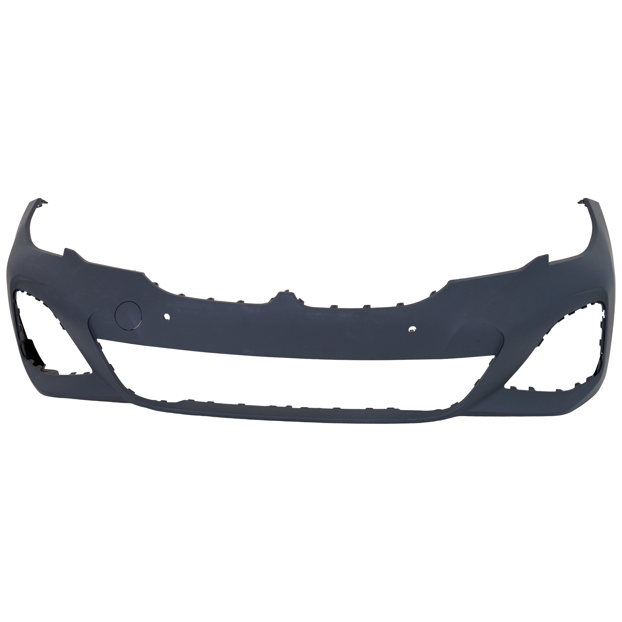 AM 330I M340I 19-22 FRONT BUMPER COVER Primed Sedan w M Sport Pkg w PDC Sensor and Park Assist Sensor Holes SKU RB01030092P Partslink BM1000517 OEM 51118099900