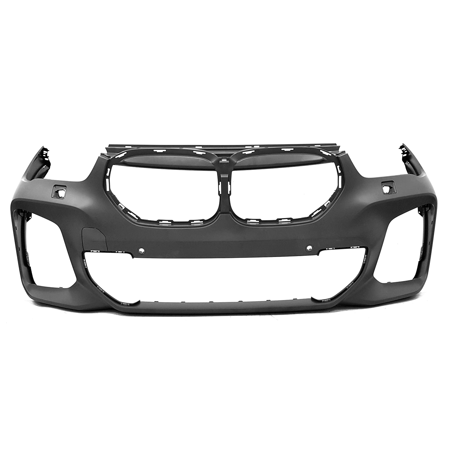 AM X1-20-22 FRONT BUMPER COVER Primed w M Pkg w HLW Holes w o Park Assist Sensor Holes SKU RB01030103P Partslink BM1000527 OEM 51119883767