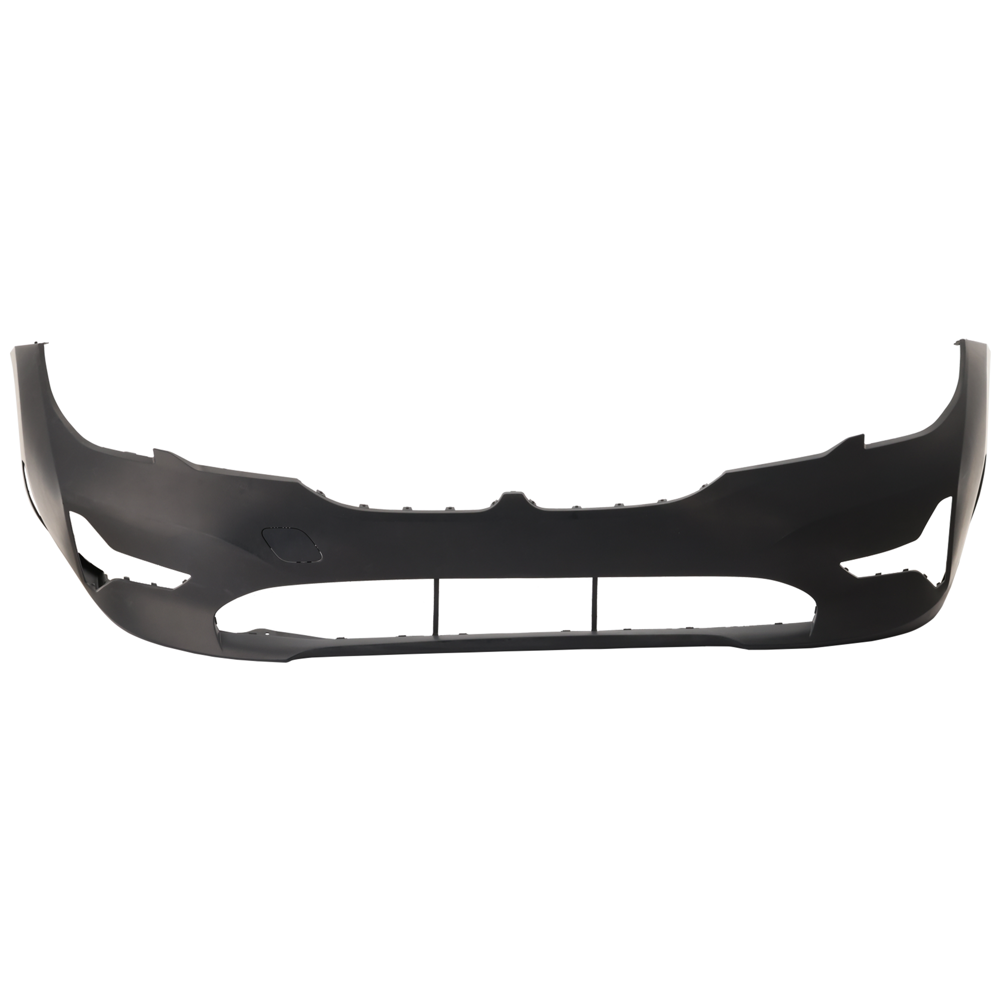 AM 330I 19-21 FRONT BUMPER COVER Primed Sedan w o M Sport Pkg w o PDC Sensor and Park Assist Sensor Holes SKU RB01030109P Partslink BM1000530 OEM 51118496485