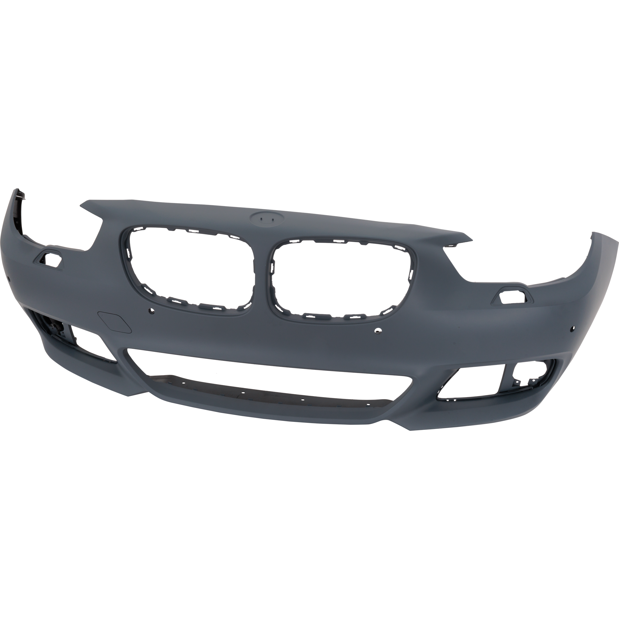 AM 5 SERIES GT 10-17 FRONT BUMPER COVER Primed w M Pkg w Park Assist Sensor w HLW Holes and w o Side View Camera SKU RB01030126P Partslink BM1000465 OEM 51118055053