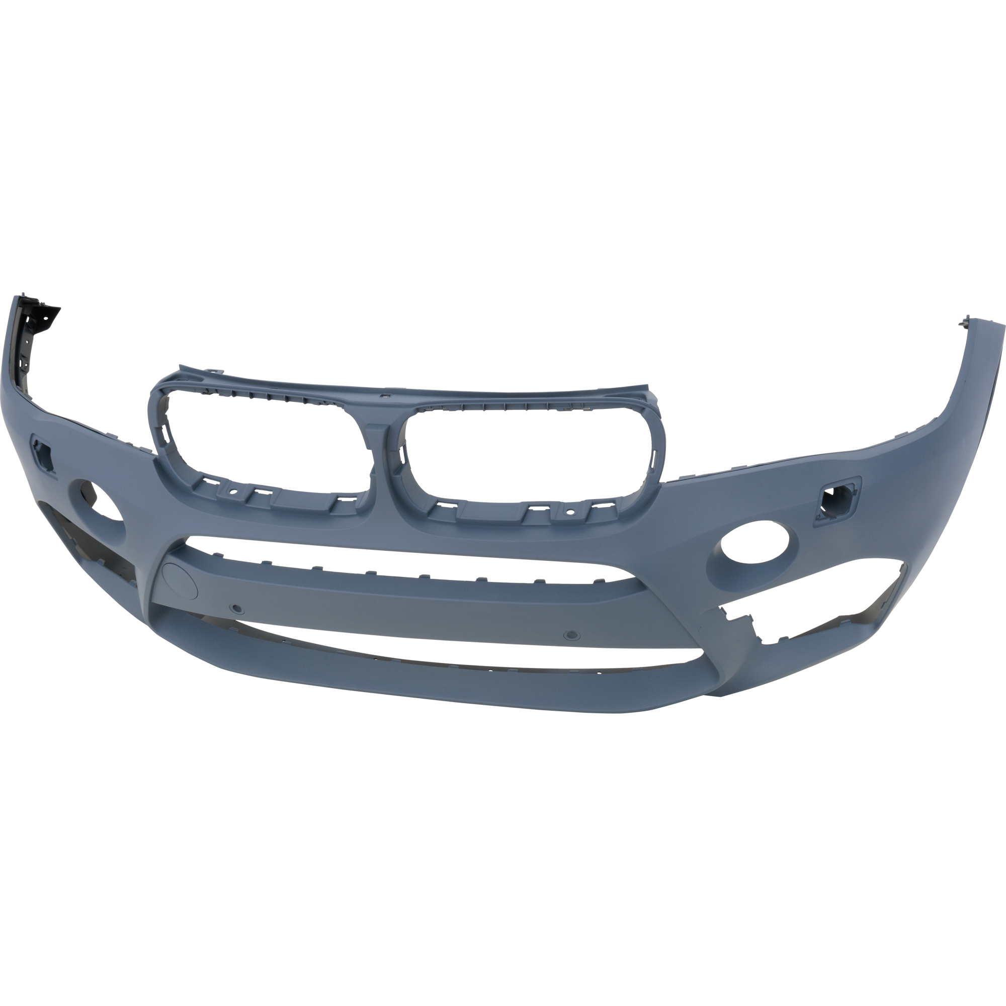 AM X6-15-19 FRONT BUMPER COVER Primed M Model USA Built Vehicle w HLW Holes Park Assist System Park Distance Control SKU RB01030140P Partslink BM1000437 OEM 51118056719