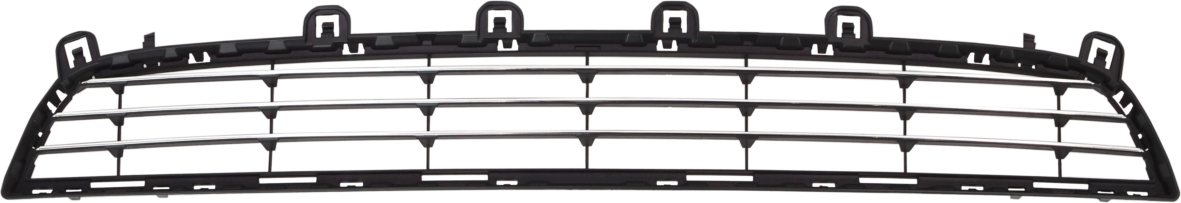 AM X5-14-18 FRONT BUMPER GRILLE Center Lower Txtd Blk w Chrome Molding Luxury Line w o M Sport Pkg w o ACC SKU RB01530027 Partslink BM1036171 OEM 51117325482