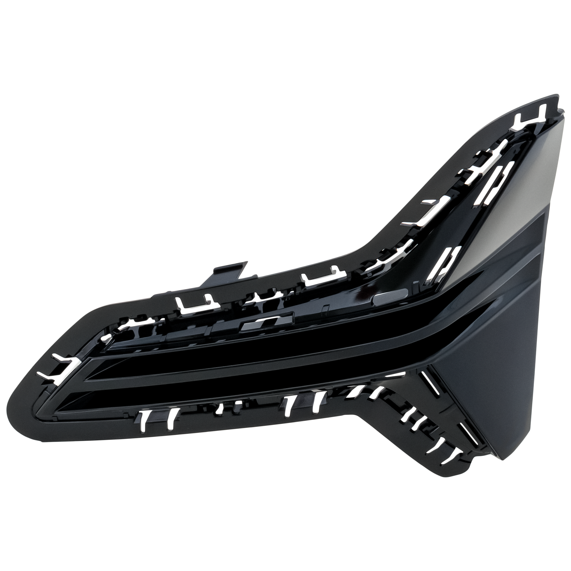 AM 330E 21-22-330I 19-22 FRONT BUMPER GRILLE RH Black Luxury Line Without M Sport Package w o Fog Light Holes Sedan SKU RB01530073 Partslink BM1039230 OEM 51117464206
