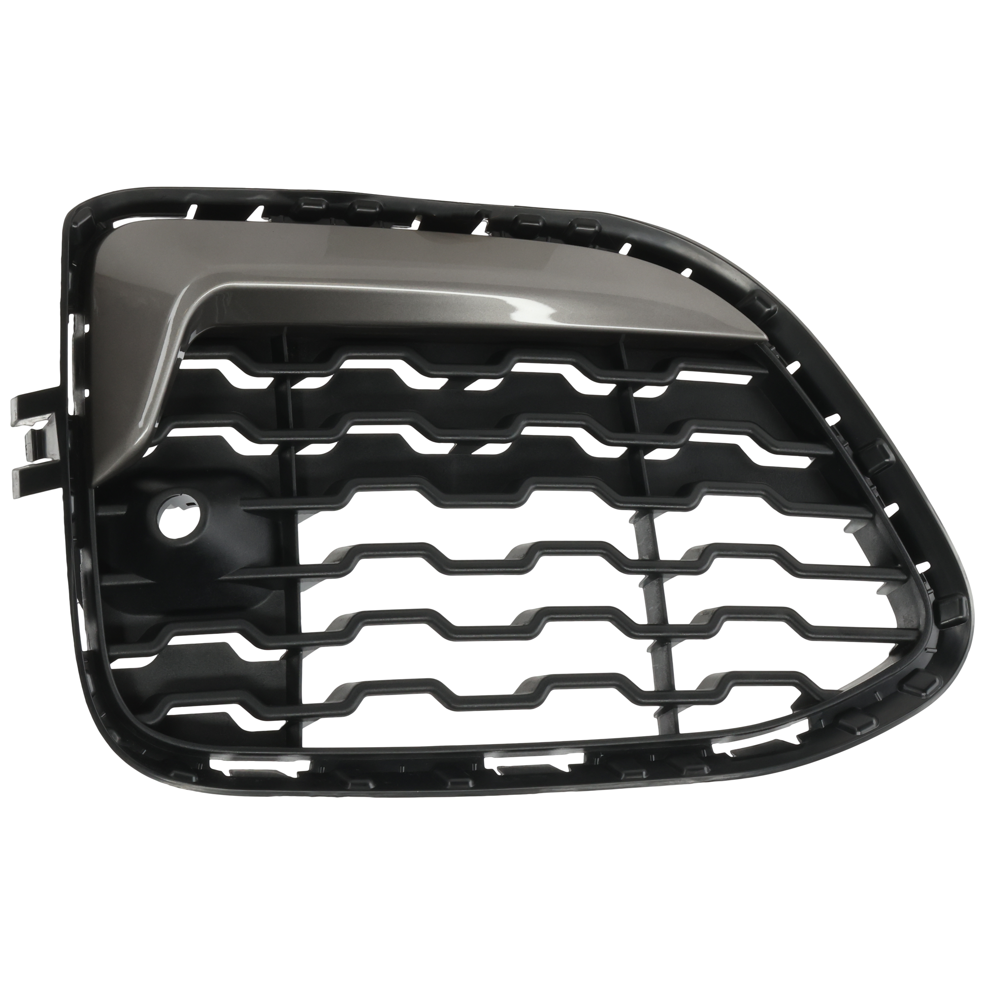 AM X4-15-18 FRONT BUMPER GRILLE MOLDING RH Outer Primed M40i Model SKU RB01540009 Partslink BM1039189 OEM 51118073668