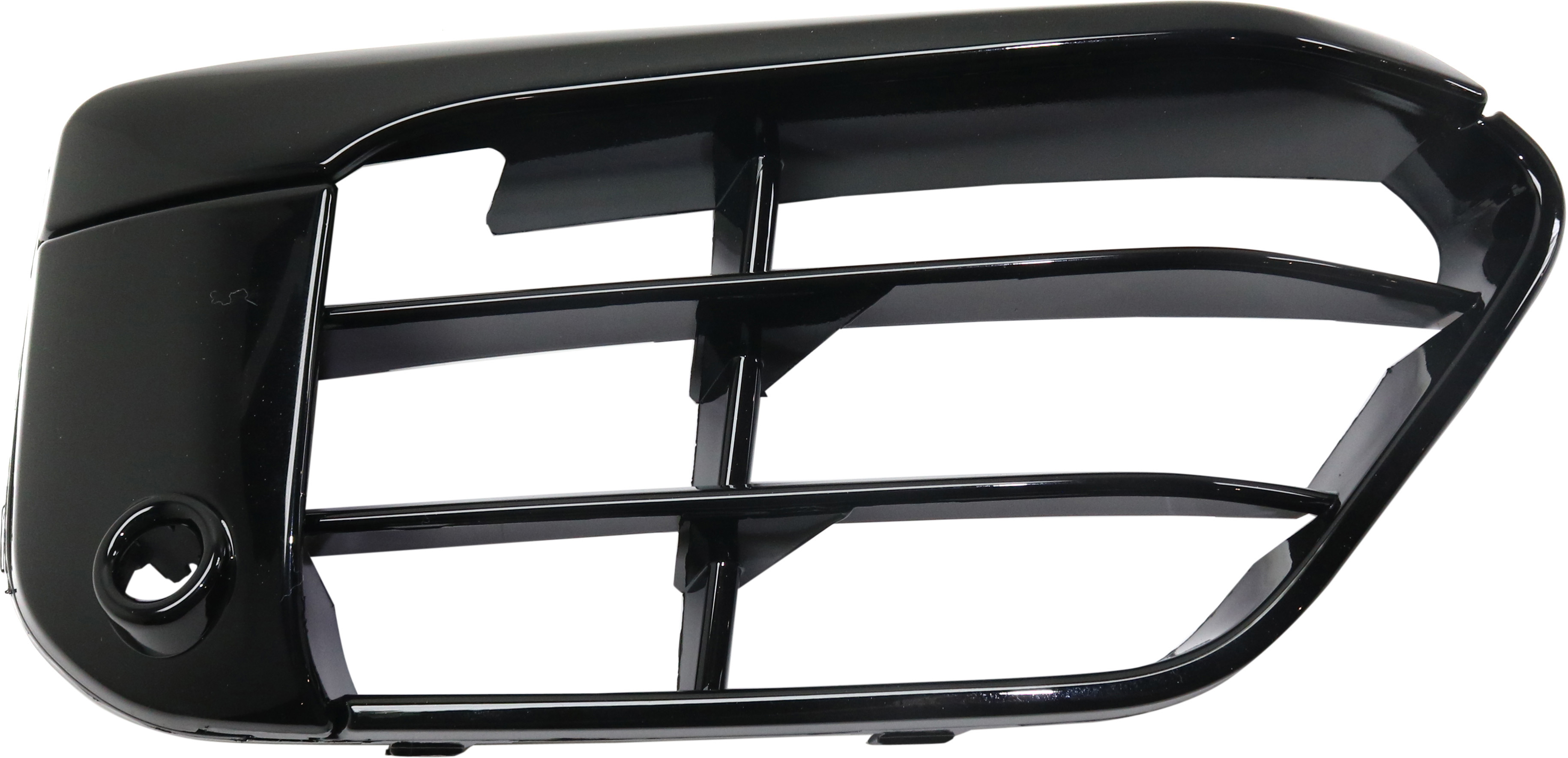 AM X1-16-18 FRONT BUMPER GRILLE RH Gloss Black w o M Package w Park Distance Control Sensor Holes SKU RB01550019 Partslink BM1039202 OEM 51117453984