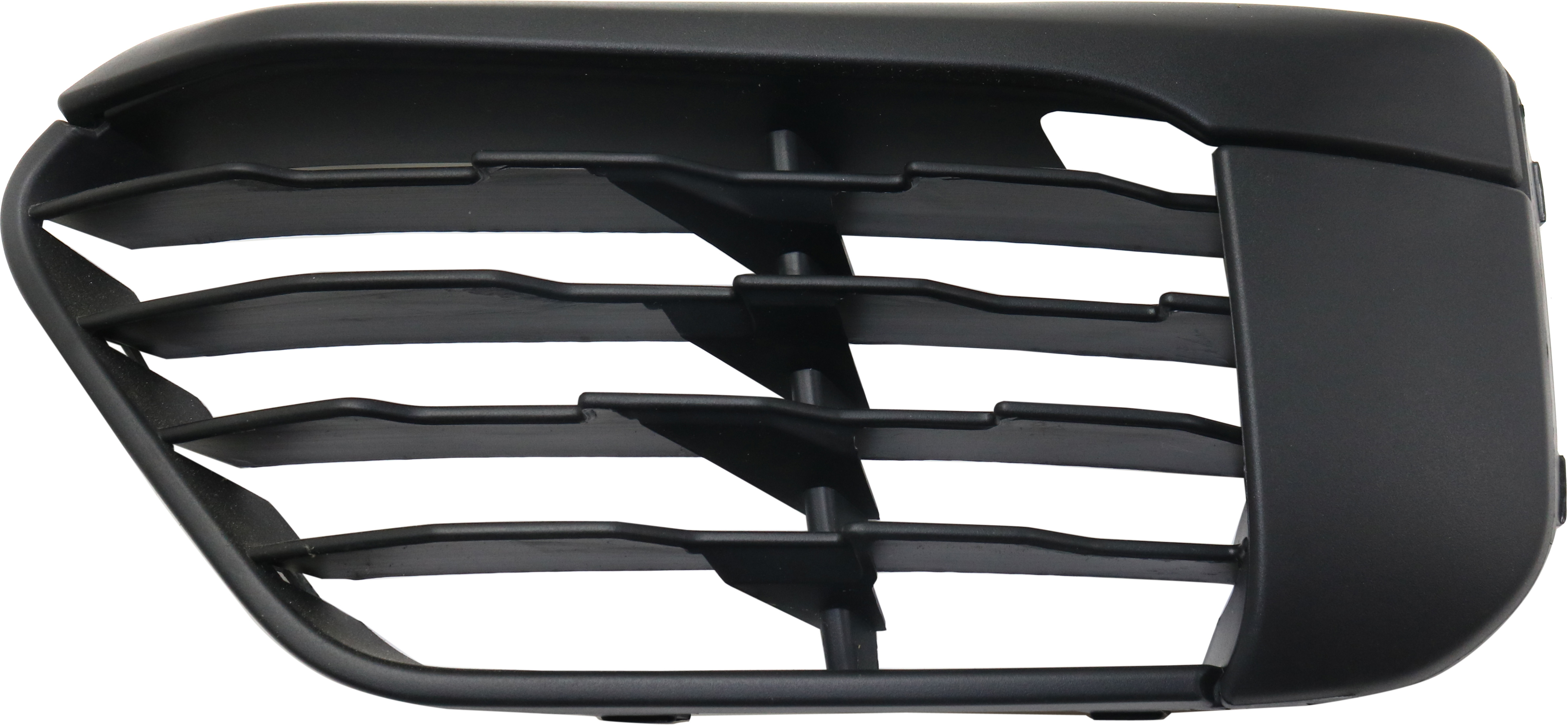 AM X1-16-18 FRONT BUMPER GRILLE LH Textured Black w o M Package w o Park Distance Control Sensor Holes SKU RB01550024 Partslink BM1038203 OEM 51117453981