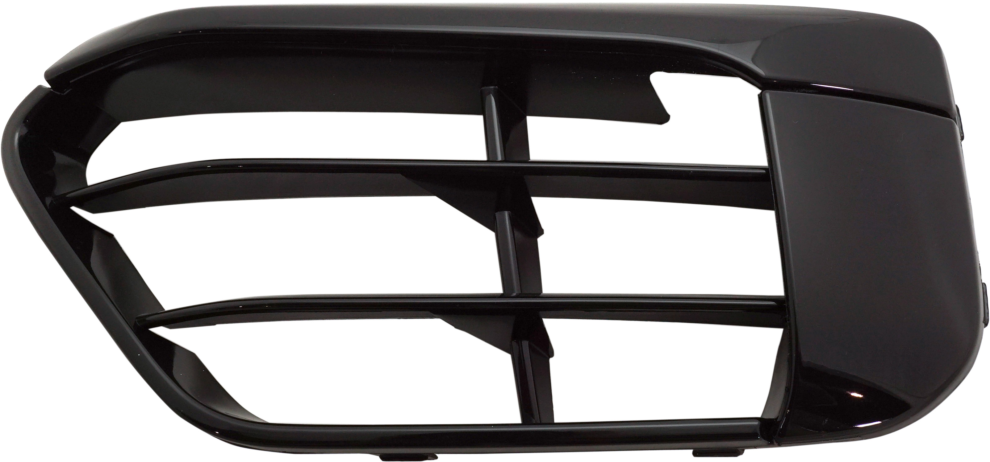 AM X1-16-18 FRONT BUMPER GRILLE LH Gloss Black w o M Package w o Park Distance Control Sensor Holes SKU RB01550030 Partslink BM1038199 OEM 51117453985