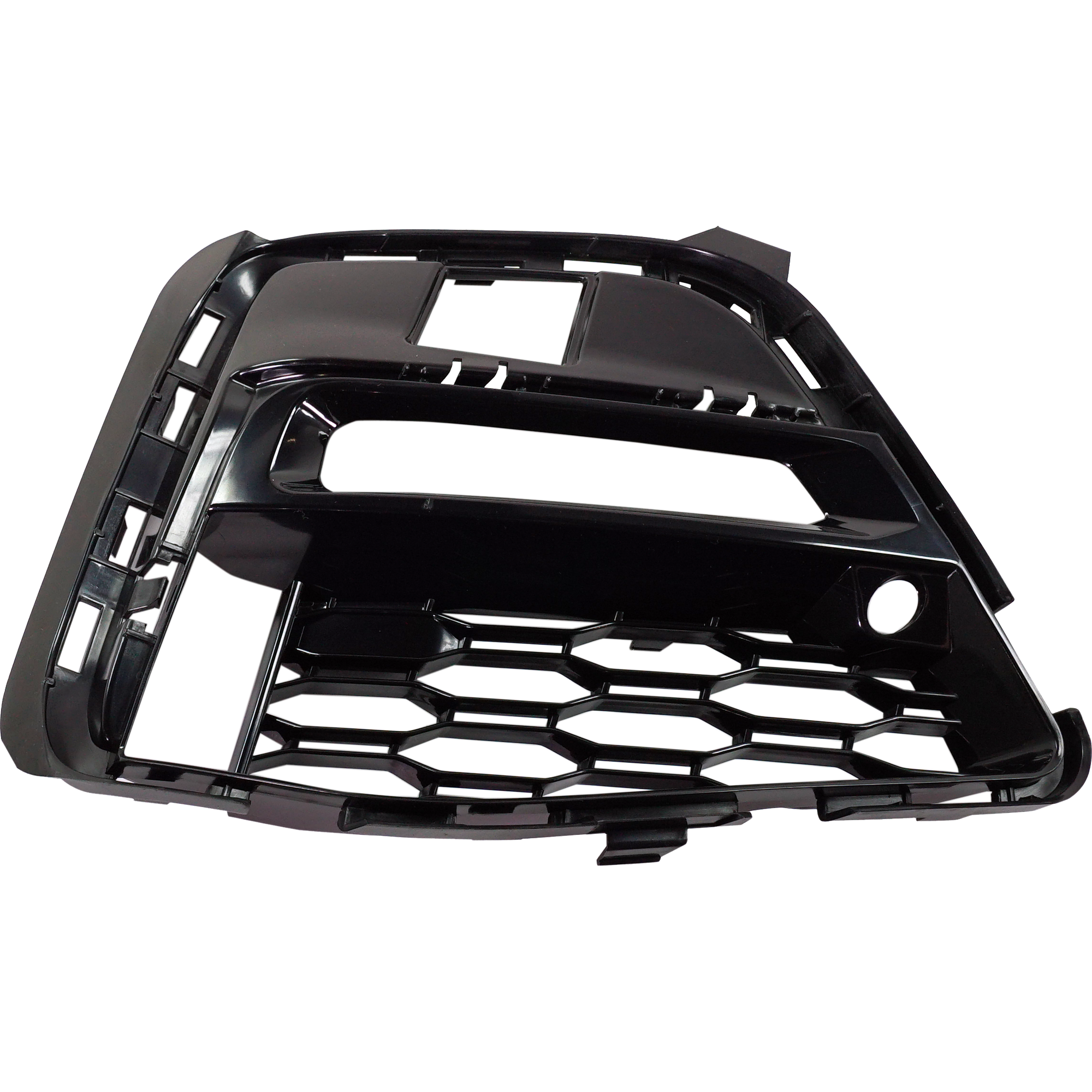 AM 330E 21-22-330I 19-22 FRONT BUMPER GRILLE RH Bright Black Side w M Sport Package Sedan CAPA SKU RB01550057Q Partslink BM1039211C OEM 51118069372