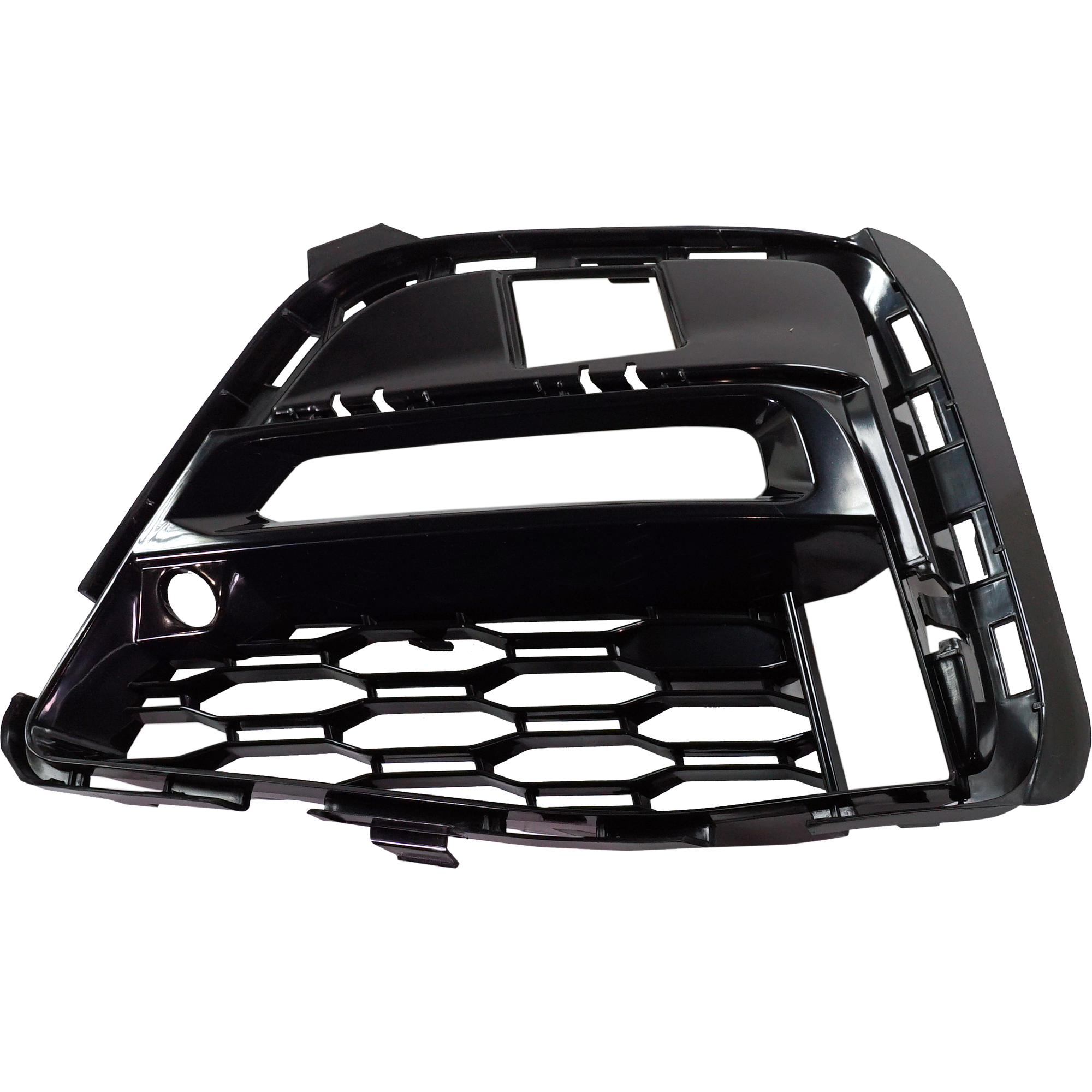 AM 330E 21-22-330I 19-22 FRONT BUMPER GRILLE LH Bright Black Side w M Sport Package Sedan SKU RB01550058 Partslink BM1038211 OEM 51118069371