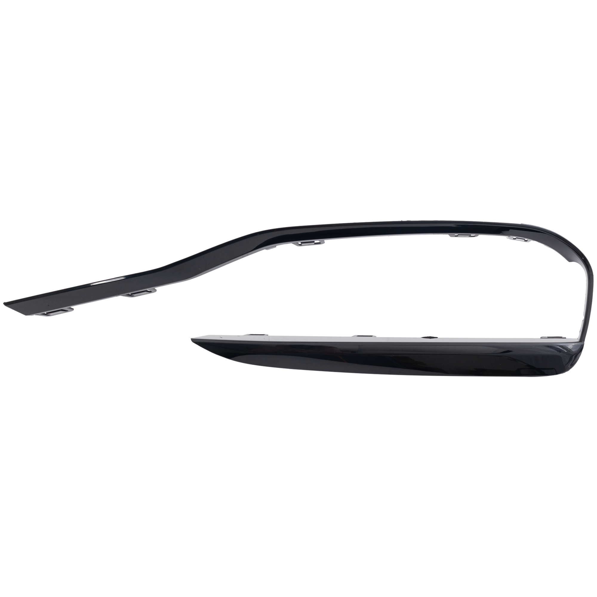 AM 3 SERIES 16-17 FRONT BUMPER MOLDING RH Air Inlet Finisher Textured Black Sport Line Without M Sport Package Sedan Wagon SKU RB01590037 Partslink BM1047143 OEM 51117396854