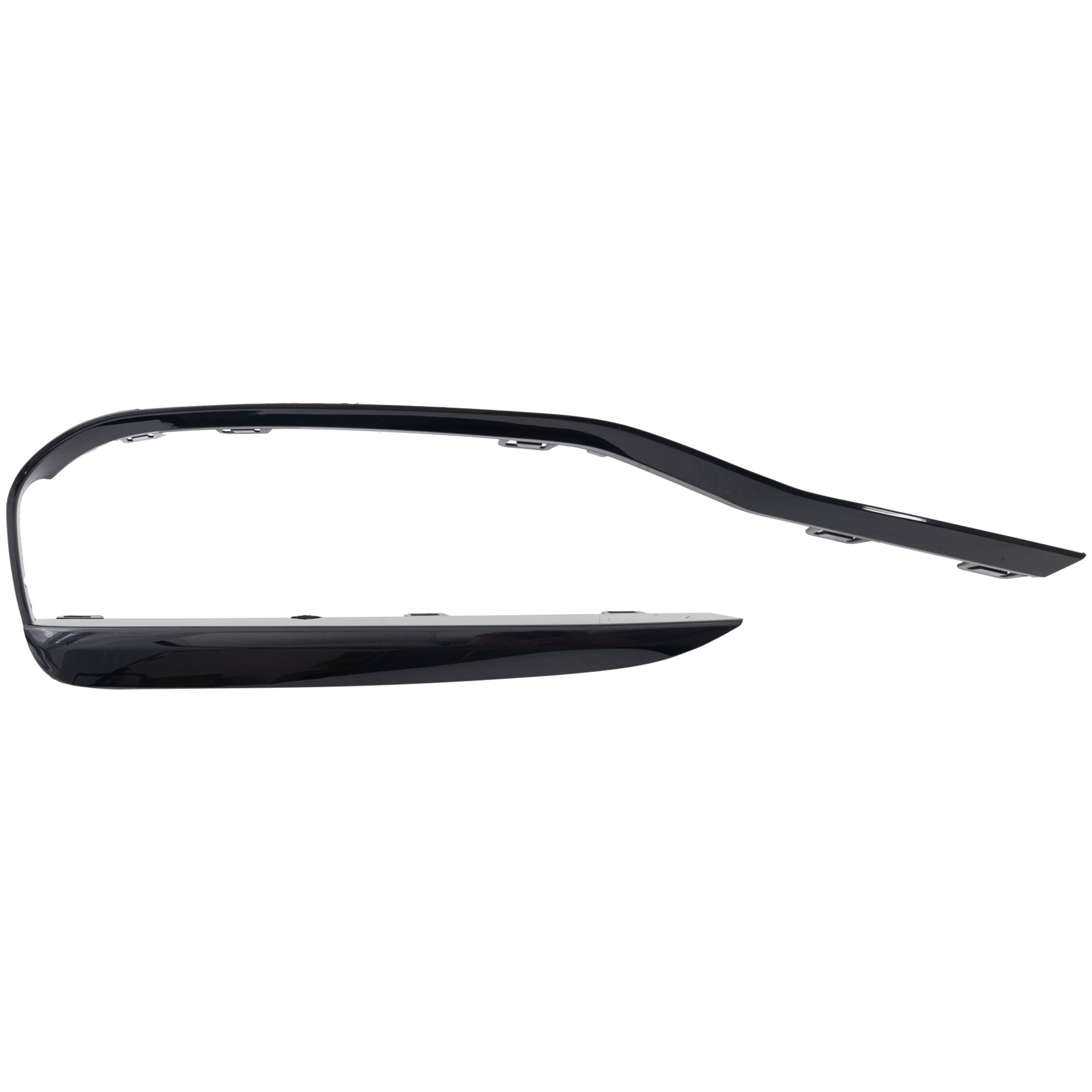 AM 3 SERIES 16-17 FRONT BUMPER MOLDING LH Air Inlet Finisher Textured Black Sport Line Without M Sport Package Sedan Wagon SKU RB01590038 Partslink BM1046143 OEM 51117396853