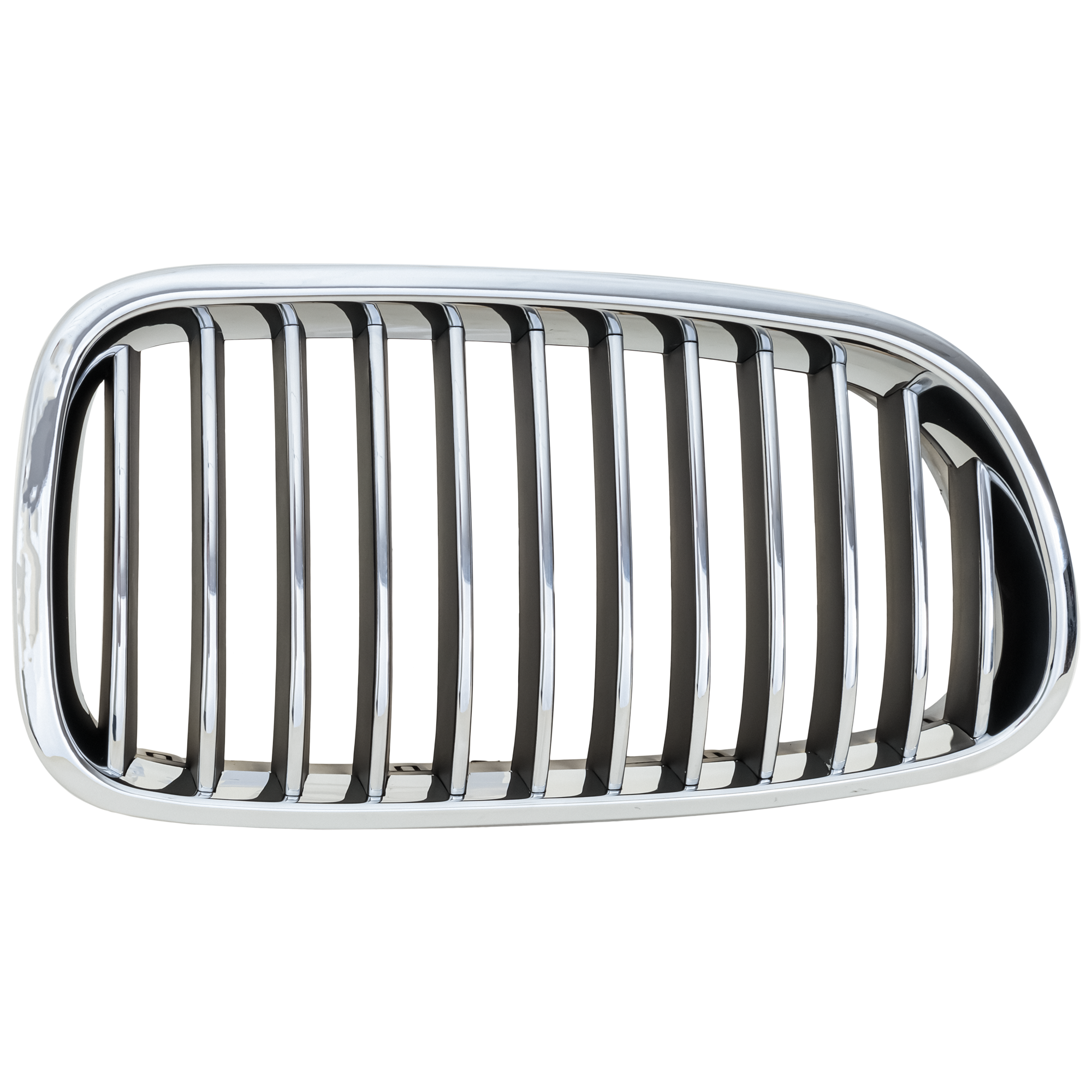 AM 5 SERIES 11-13 GRILLE RH Chrome Shell with Black Insert w o Night Vision Sedan SKU RB07010029 Partslink BM1200195 OEM 51137203650