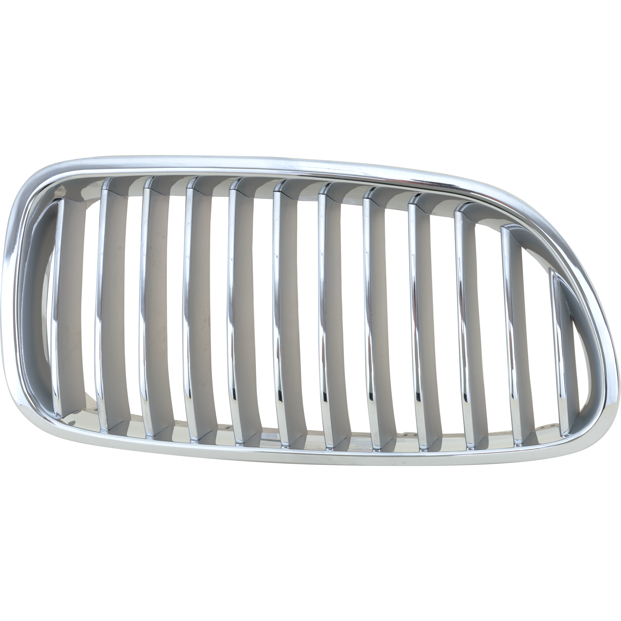 AM 550I 11-16 GRILLE RH Chrome Shell and Insert w o Night Vision Sedan SKU RB07010031 Partslink BM1200199 OEM 51137261356