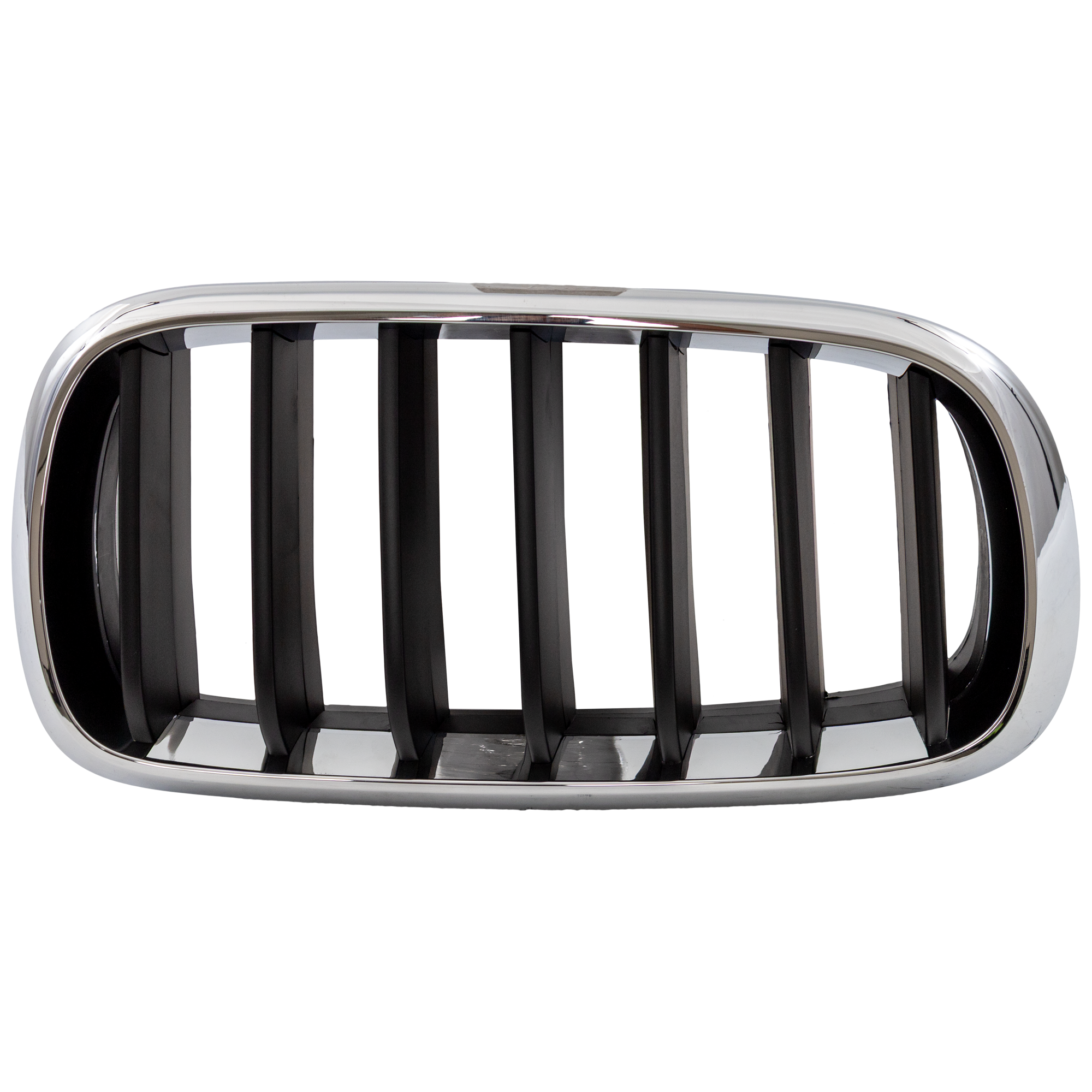 AM X5-14-18 GRILLE RH Chrome Shell with Textured Black Insert Standard Exc. M Model SKU RB07010047 Partslink BM1200267 OEM 51137294486