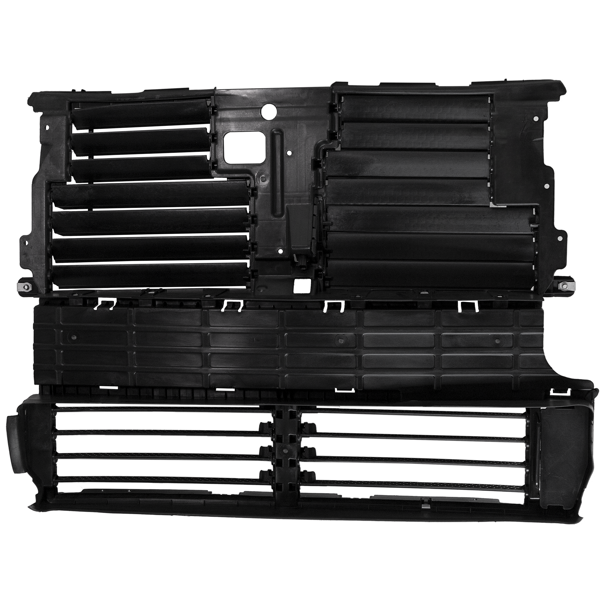 AM EDGE 15-18 ACTIVE GRILLE SHUTTER Front Matte Black w o Adaptive Cruise Control w Actuator and Motor SKU RB07580002 Partslink FO1206106 OEM FT4Z8475A